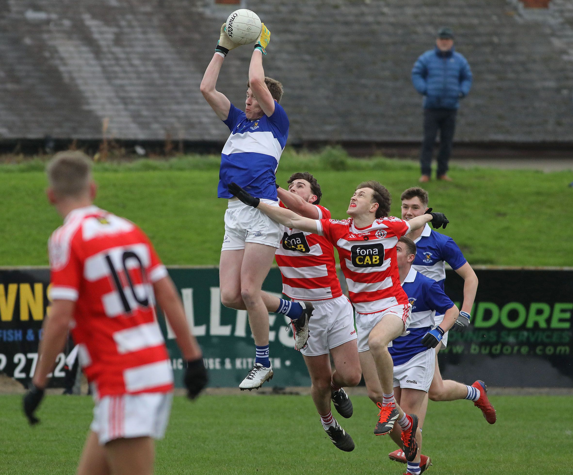 Conor Hand rises high to fetch on Sunday 