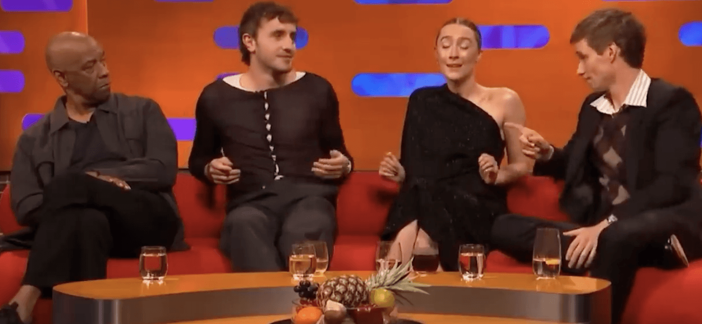 MIC DROP: Saoirse Ronan gave the panel and the audience something to think about on the Graham Norton show