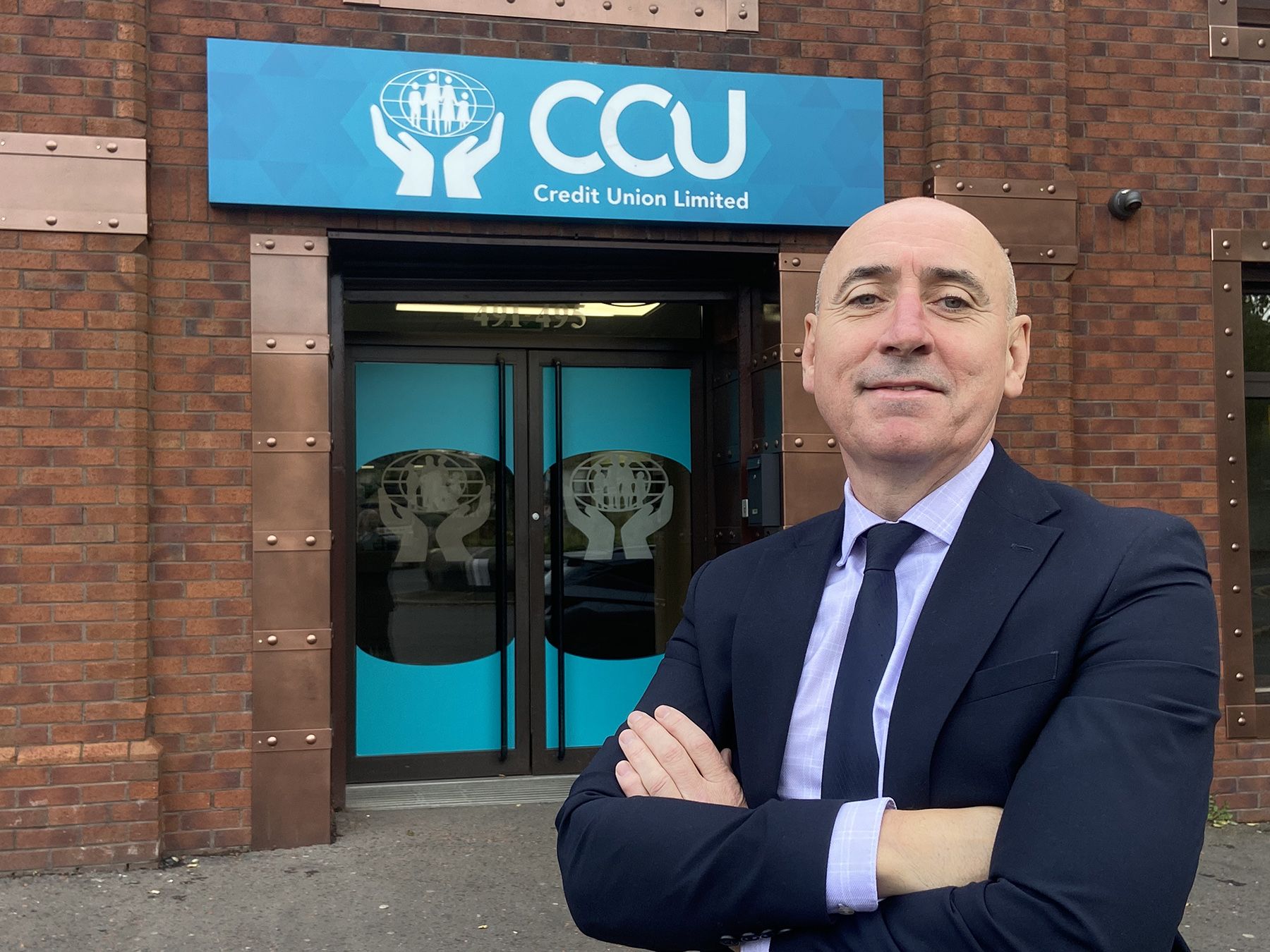 COMMUNITY: CCU CEO Terry McCrudden outside Clonard Credit Union on Crumlin Road