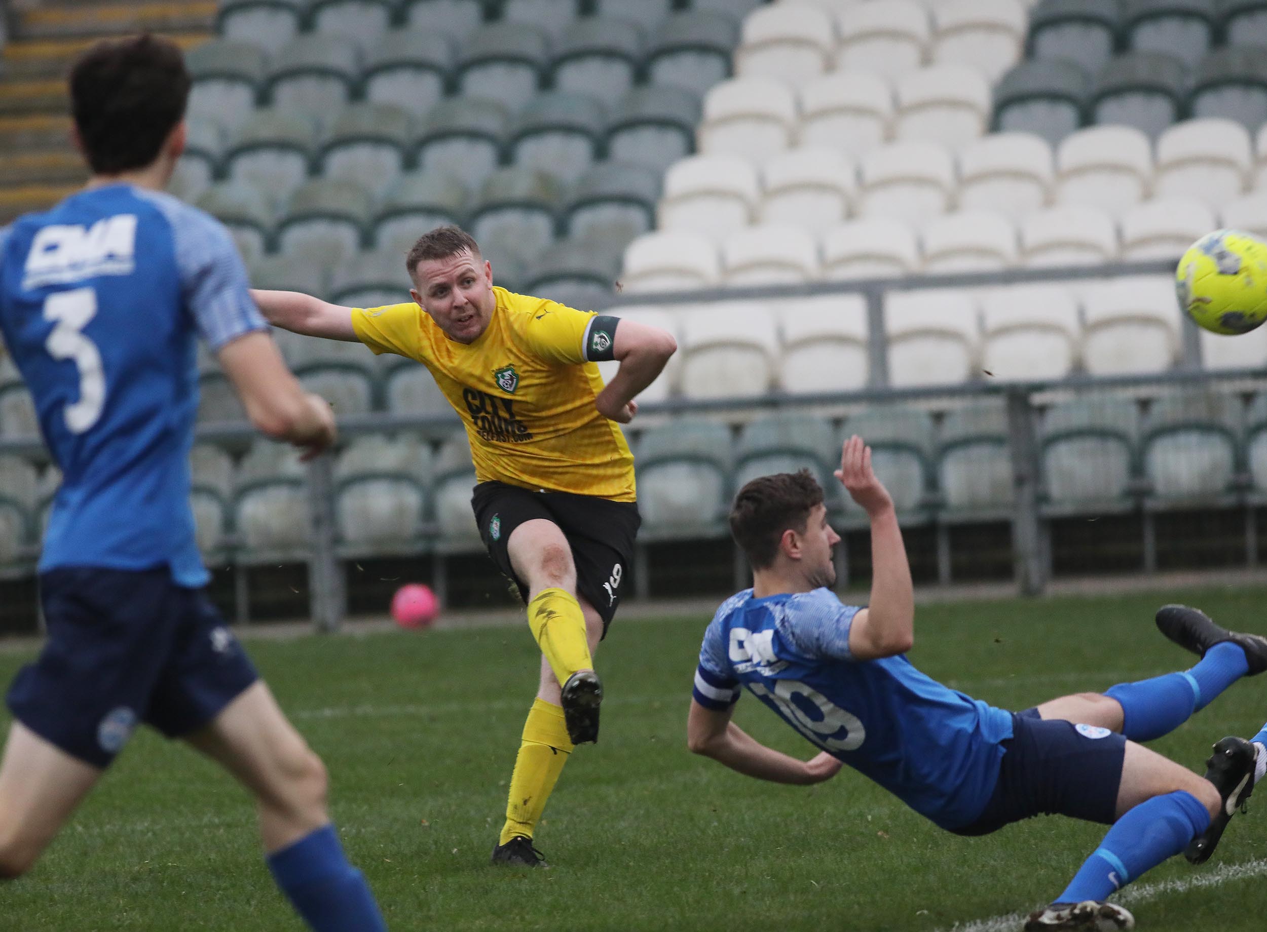 Eugene Gallager nets the equaliser in the 76th minute