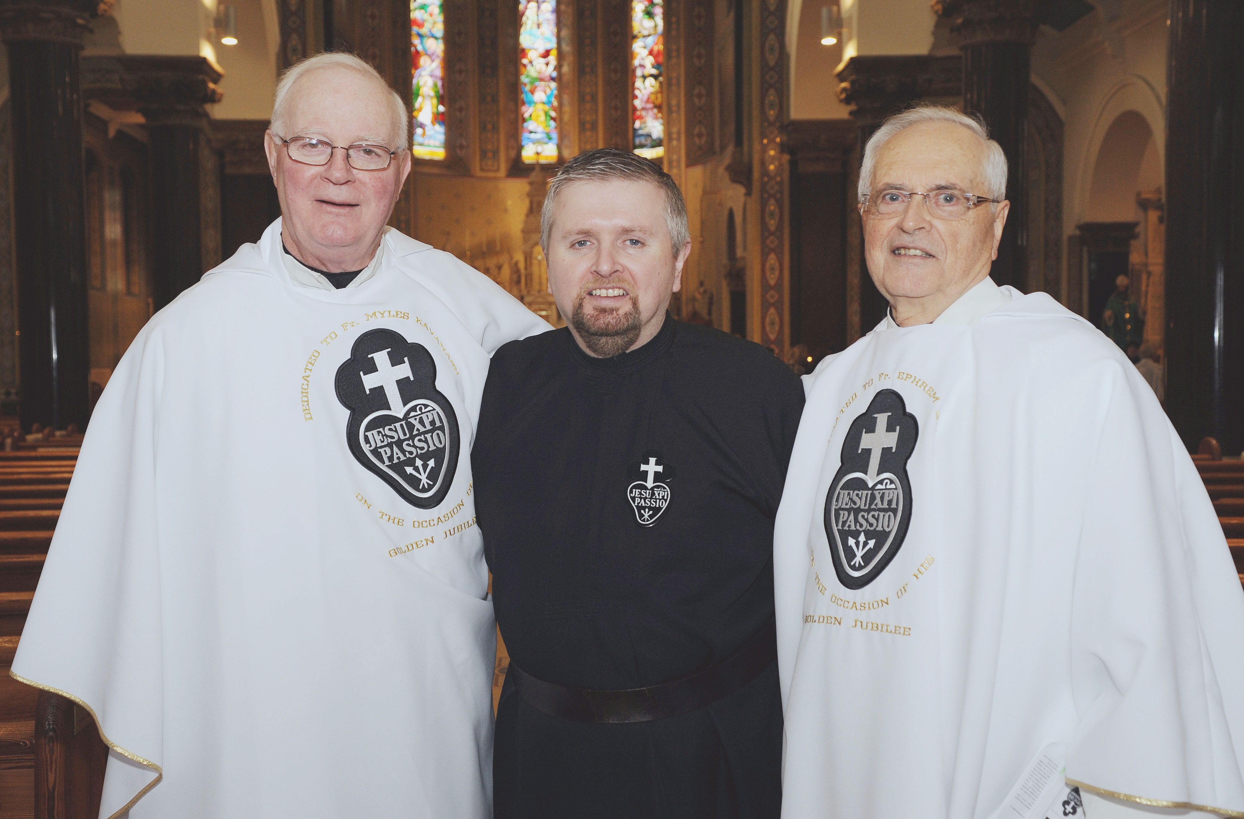 REMEMBERED: (left to right) Fr Myles Kavanagh with Fr Gary Donegan and Fr Ephrem