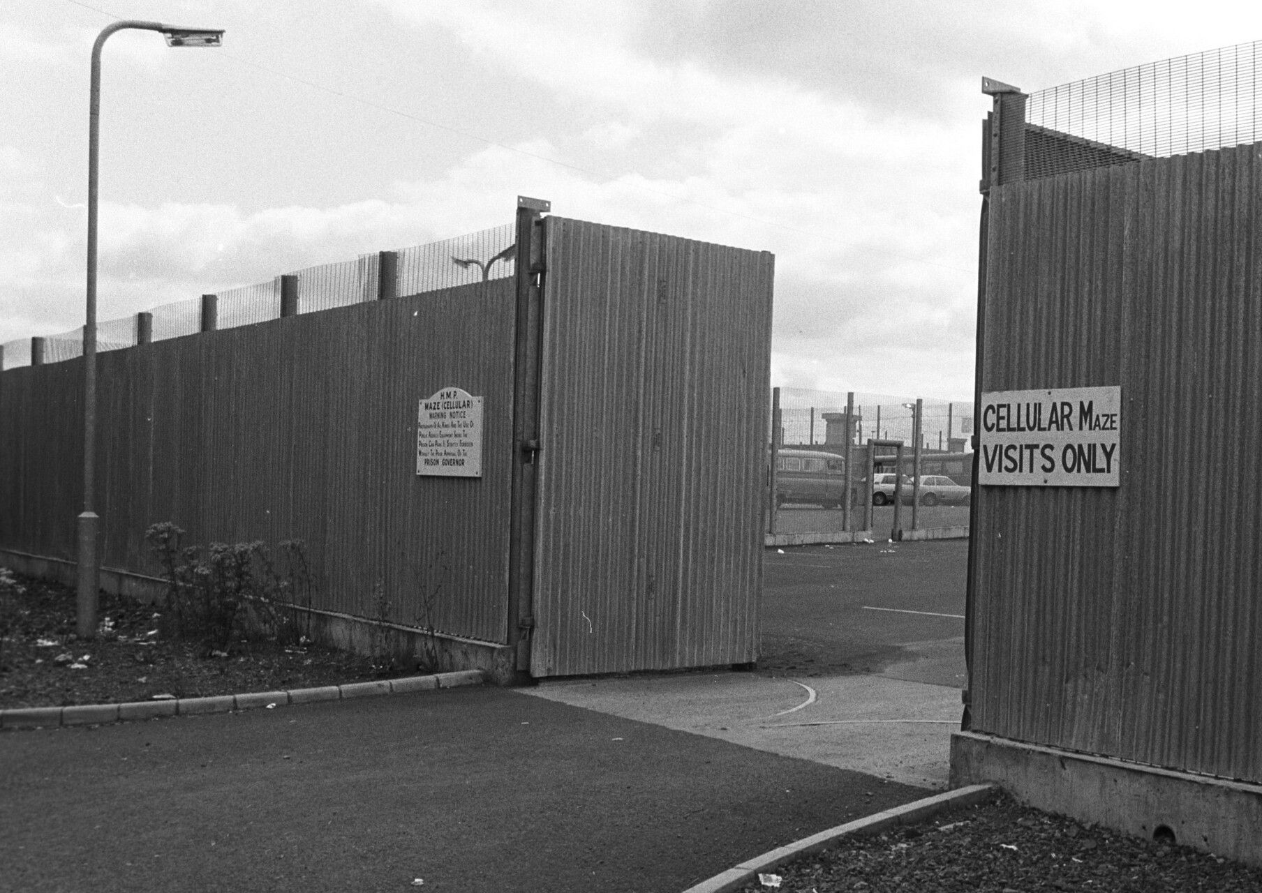 \'MOST SECURE PRISON IN EUROPE\': The H-Blocks of Maze-Long Kesh pictured in August 1981 during the hunger strike