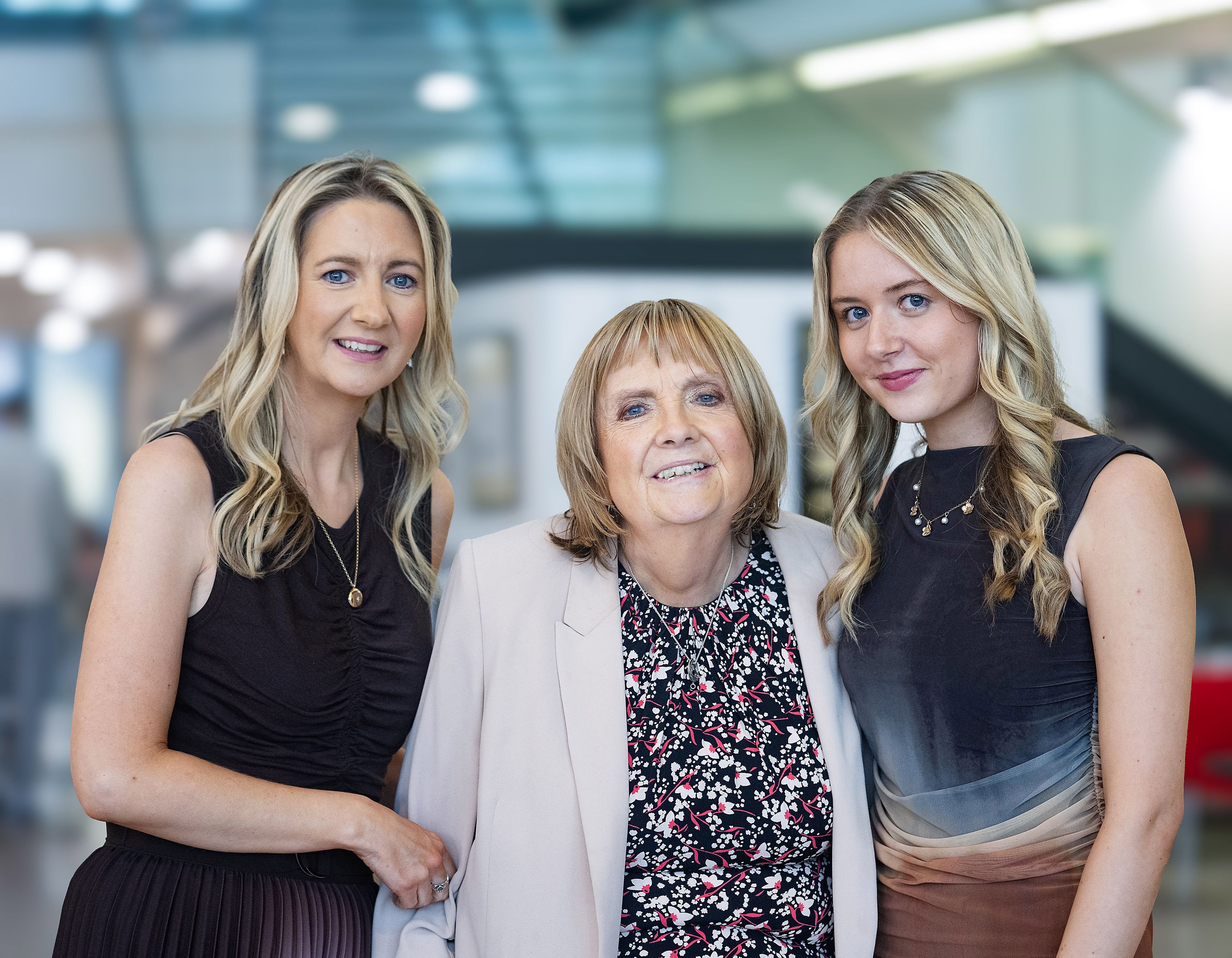 TOGETHER: Éamon’s wife Alice Phoenix, with daughter Mary-Alice, left, and granddaughter Nicole