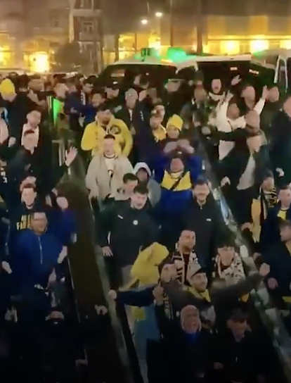 VILE: Maccabi Tel Aviv fans roamed Amsterdam bellowing out racist chants