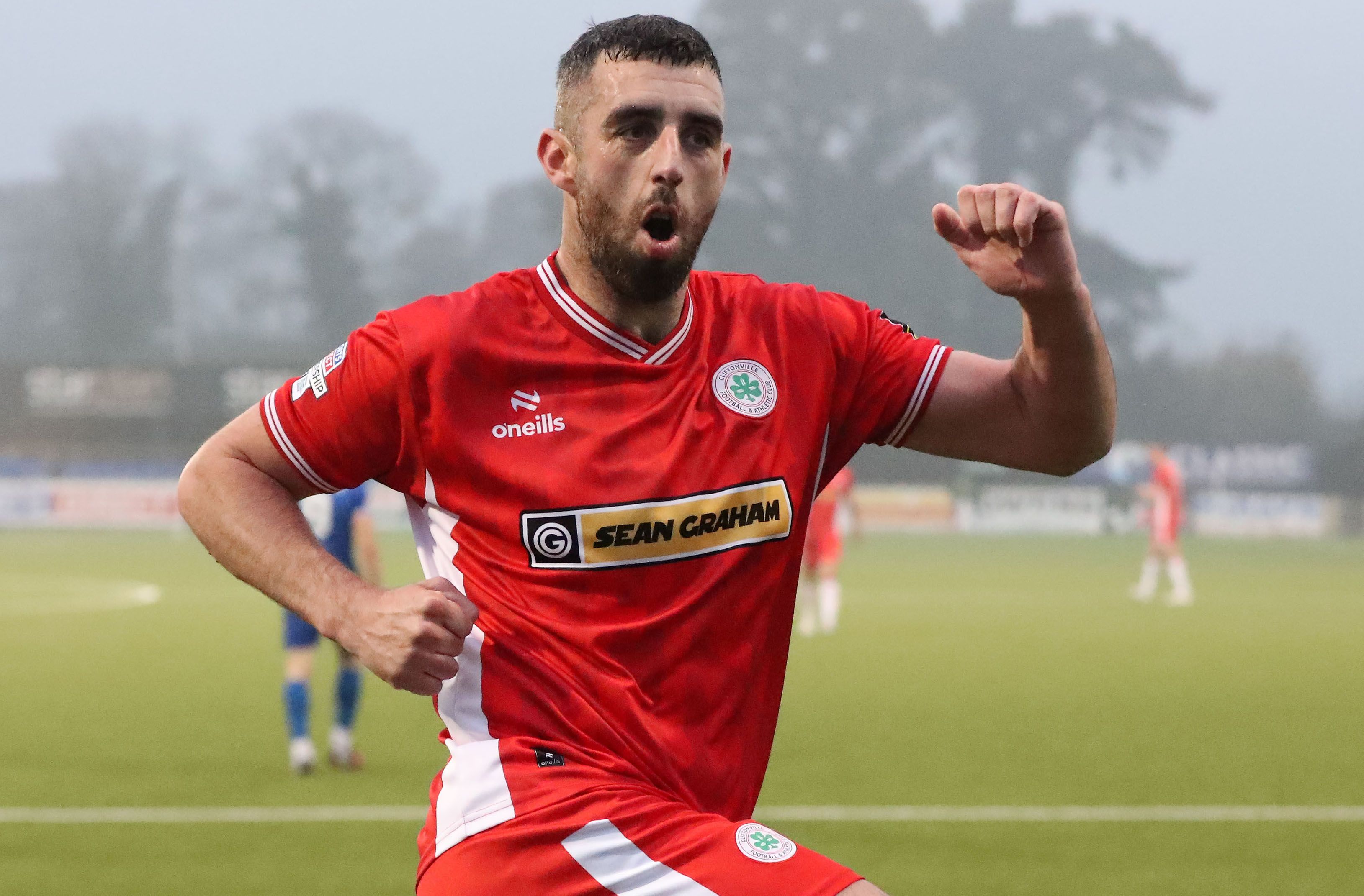 Joe Gormley netted his 17th hat-trick for Cliftonville on Saturday 