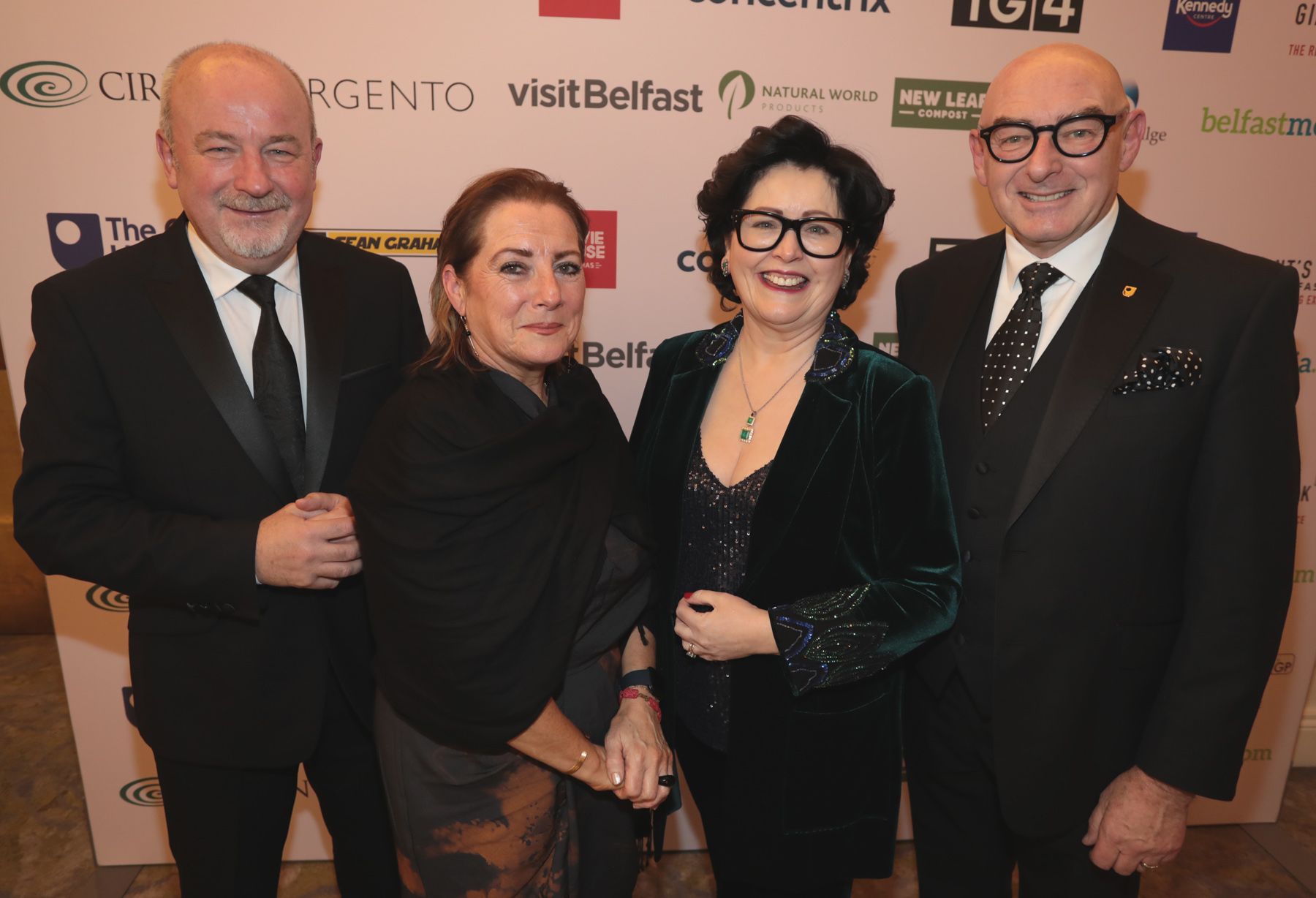 Brian and Val Rowan with John and Jackie D’Arcy