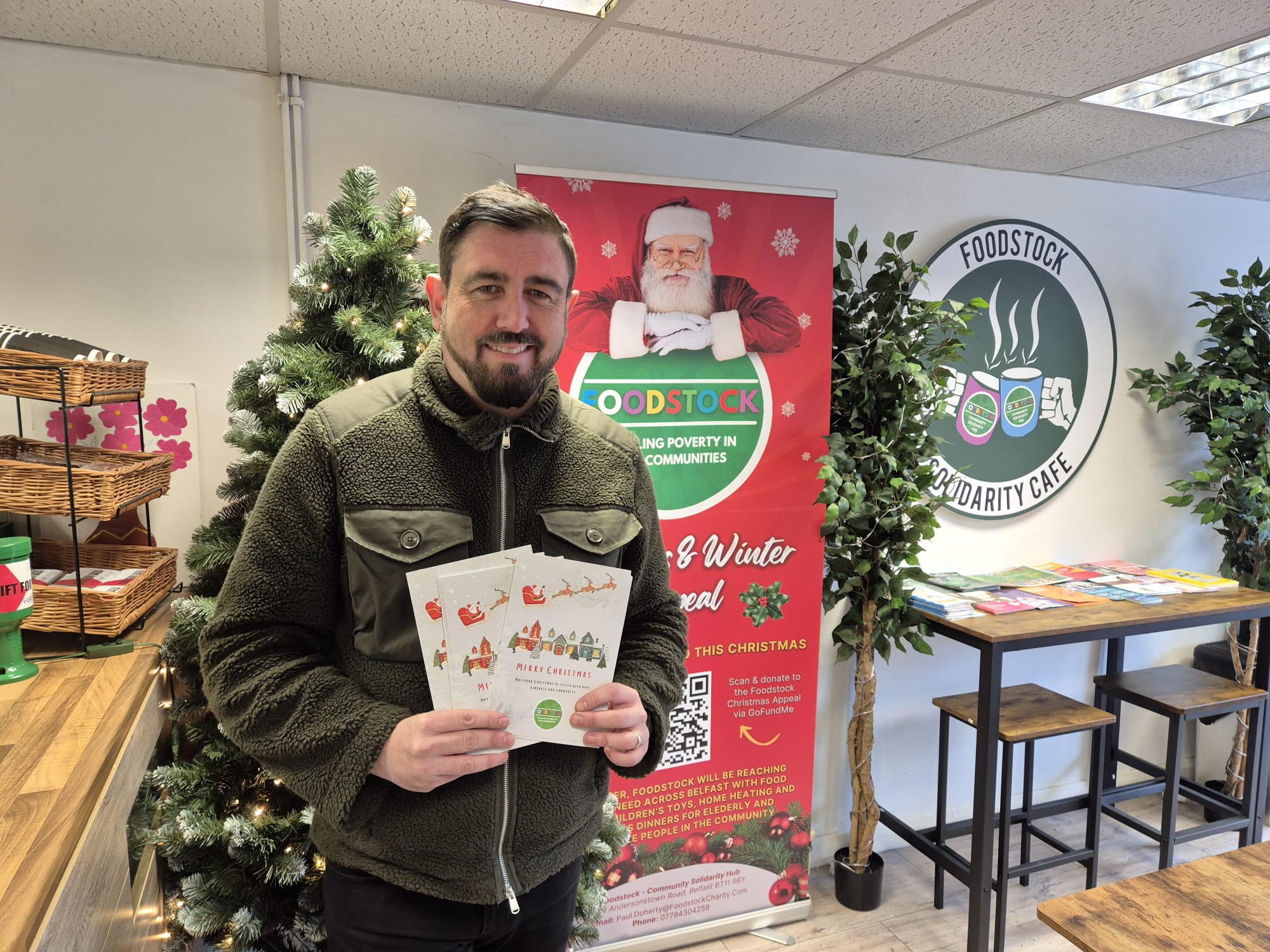 IN THE POST: Paul Doherty, founder of Foodstock Solidarity Hub on the Andersonstown Road