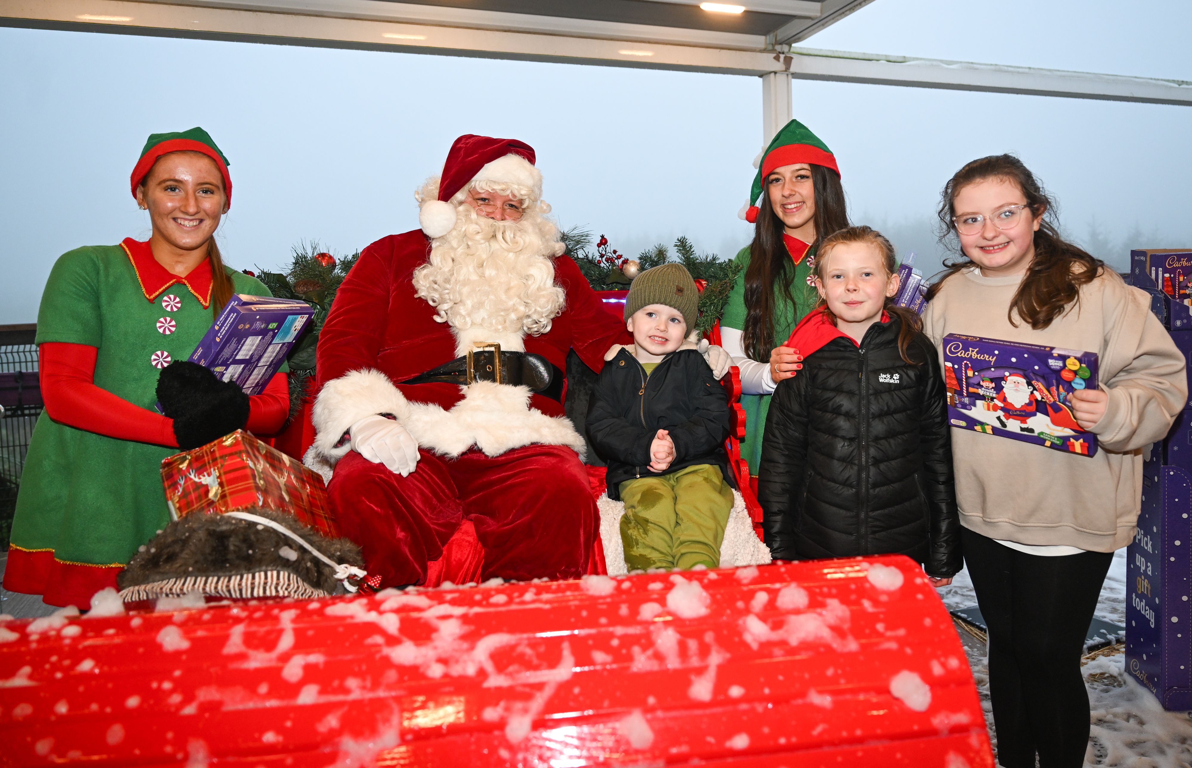 CHRISTMAS SPIRIT: Enjoying Hannahstown Christmas Market last year 