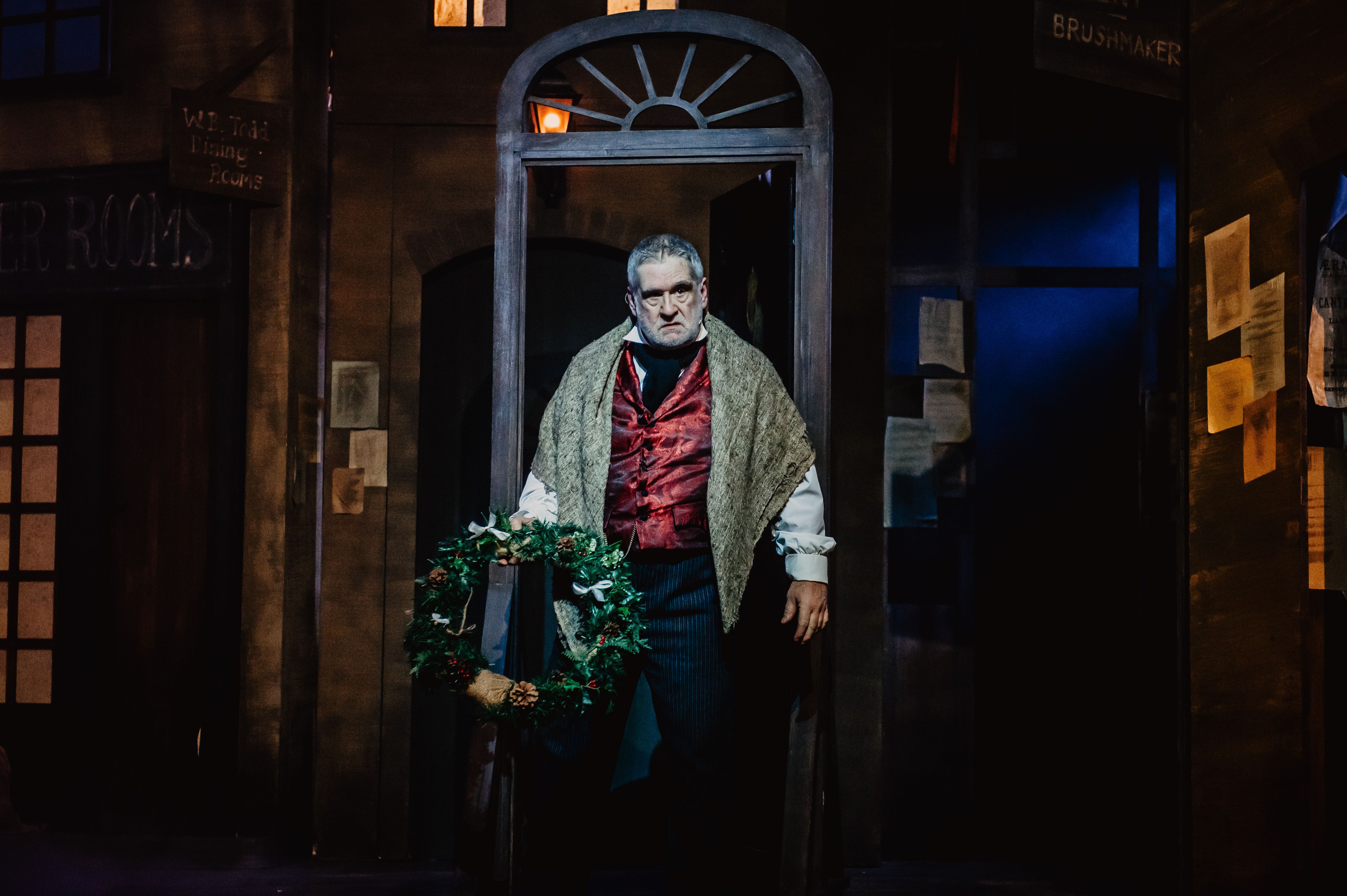 BAH-HUMBUG: Dan Gordon impresses as the curmudgeon Scrooge