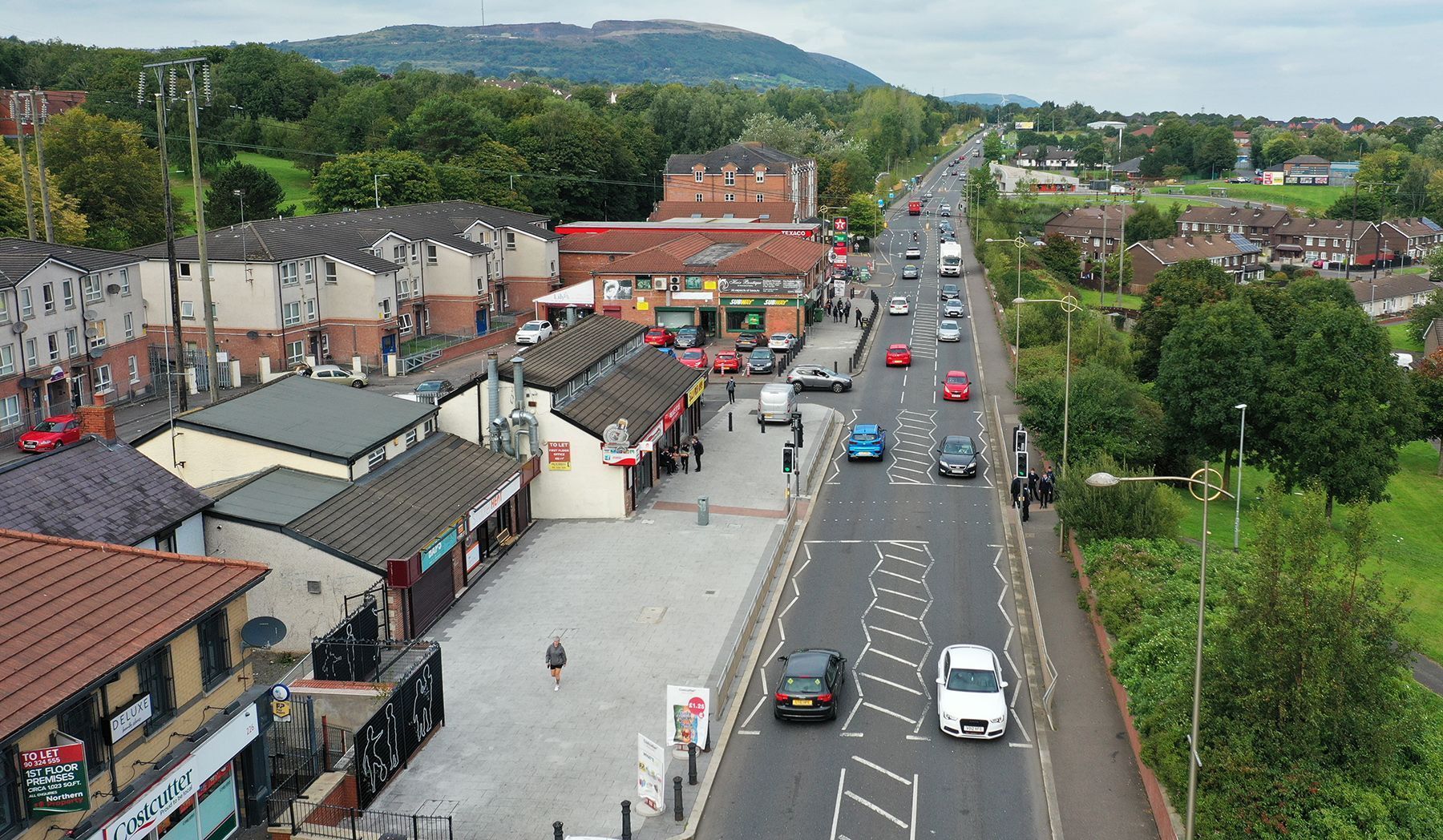 INQUIRIES: The Stewartstown Road where the incident occurred last night