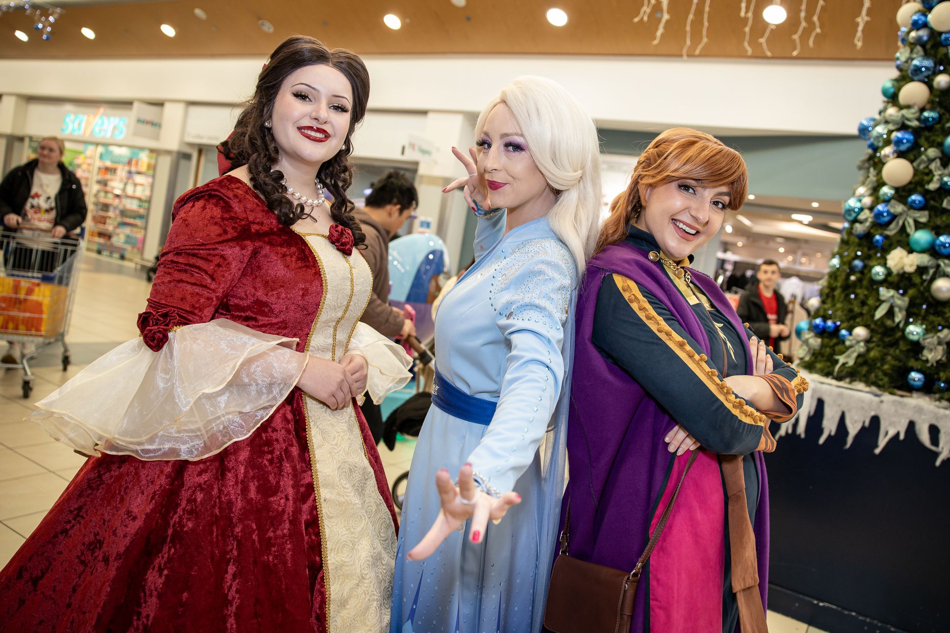 Belle, Elsa and Anna