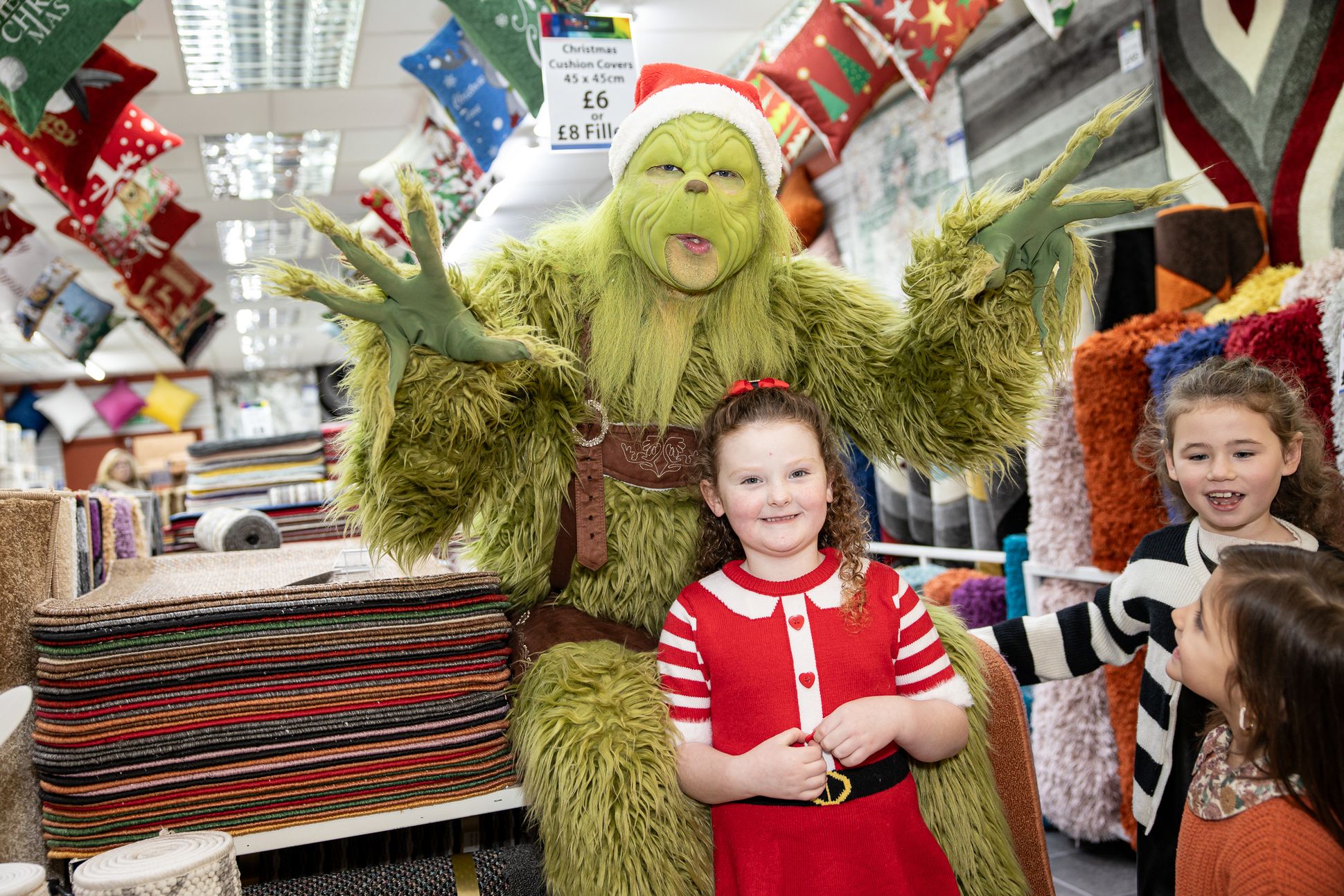 Nancy McGoldrick with The Grinch