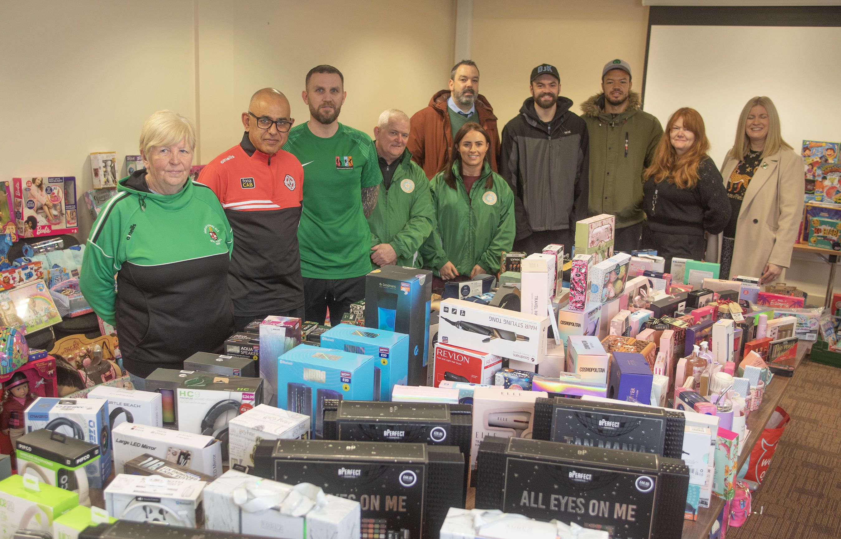 CHRISTMAS COLLECTION: The team behind the Glen Parent Youth and Community Group Toy Appeal