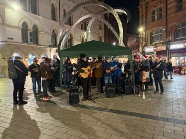 FESTIVE JOY: The Belfast Busk event, organised by People\'s Kitchen