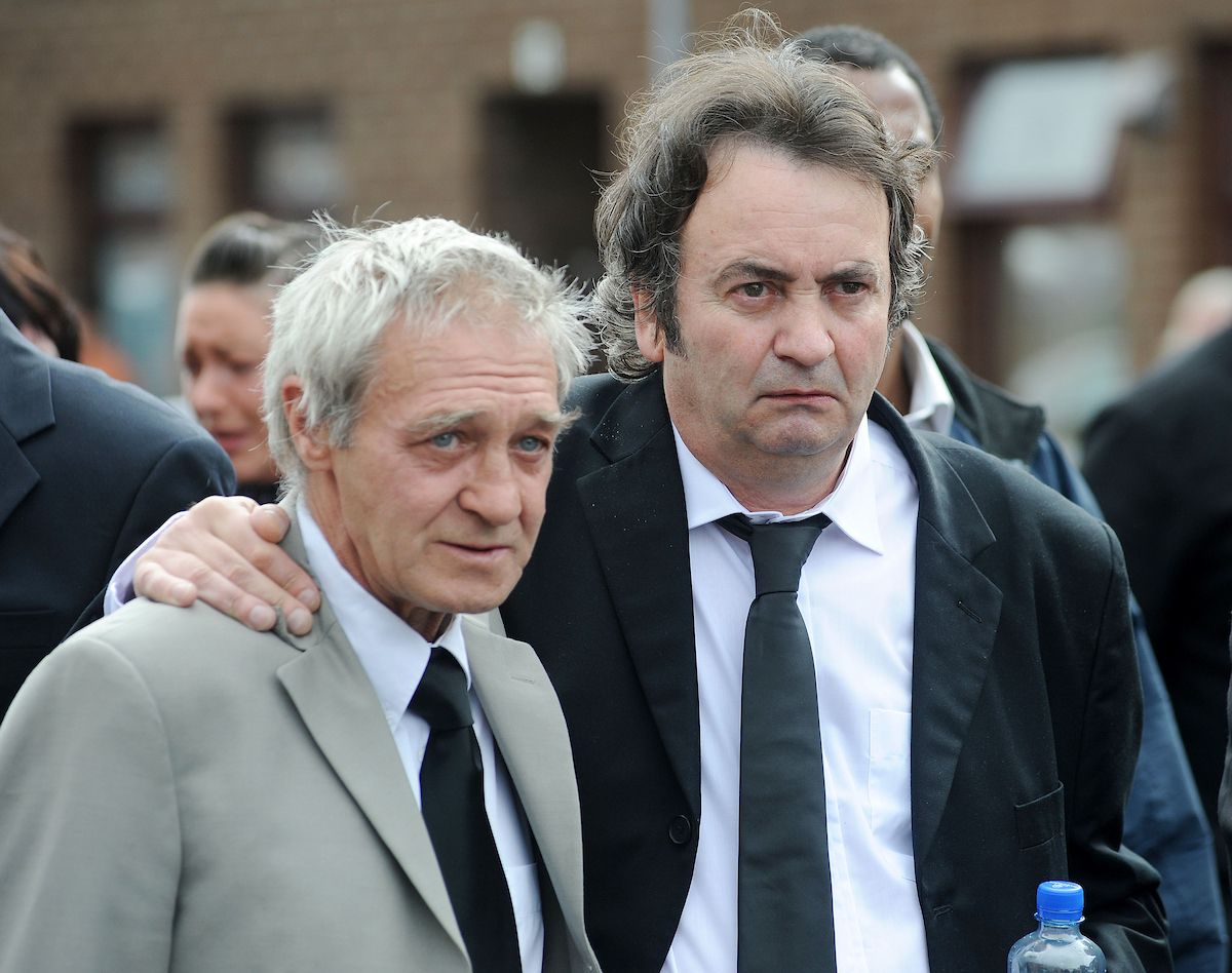 TOGETHER: Paddy Hill (80), left, with Gerry Conlon from the Guildford Four