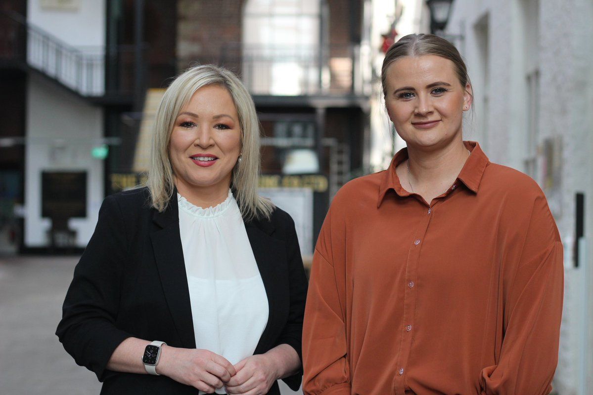 NEW ROLE: Aisling Reilly with First Minister Michelle O\'Neill