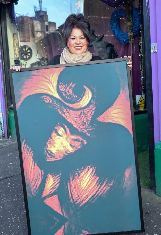 ENCHANTING: Author Margaret McMahon outside Mystiques Enchantments 