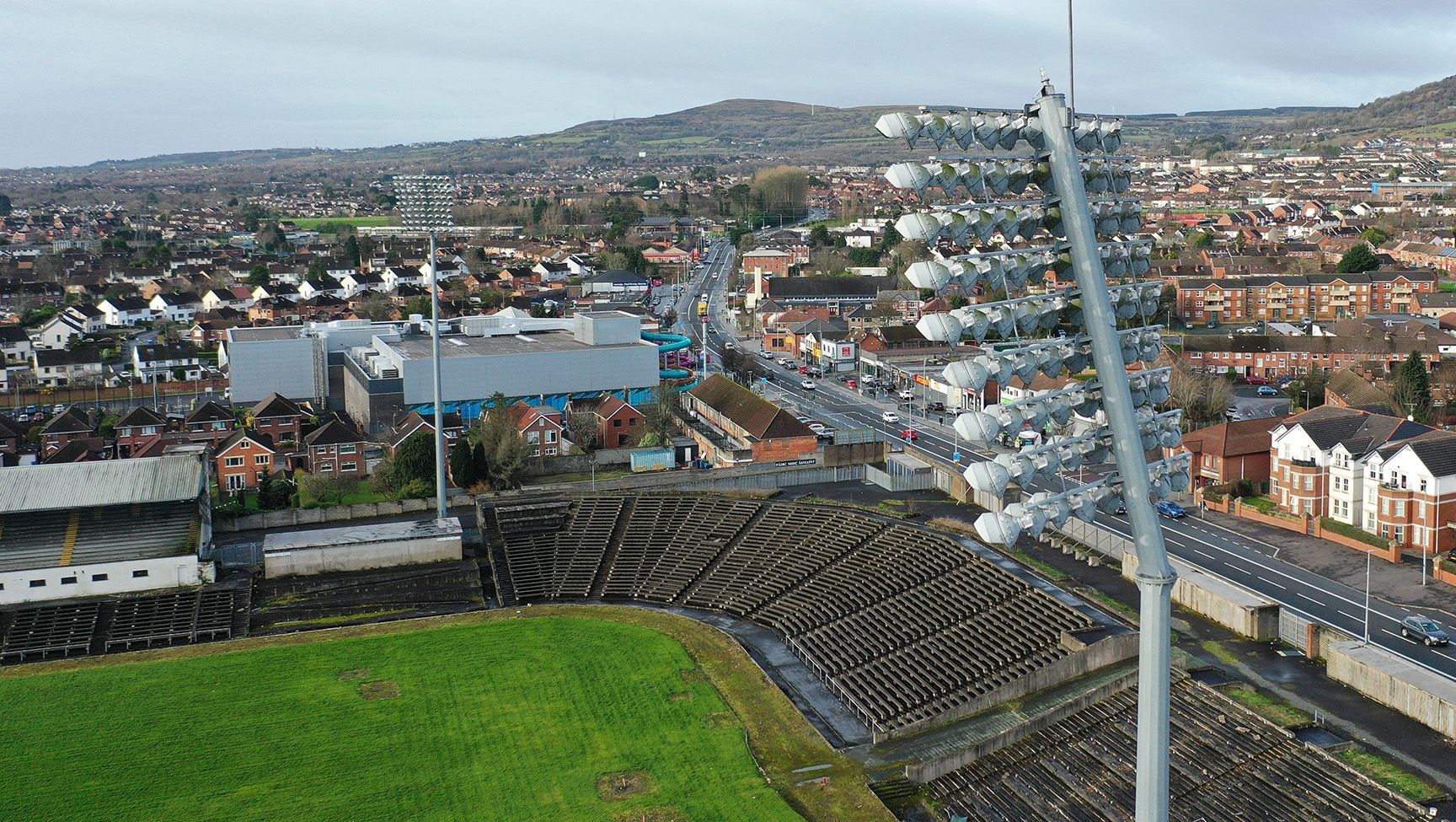 LEO PLEDGE: How Casement Park currently looks, on the Andersonstown Road