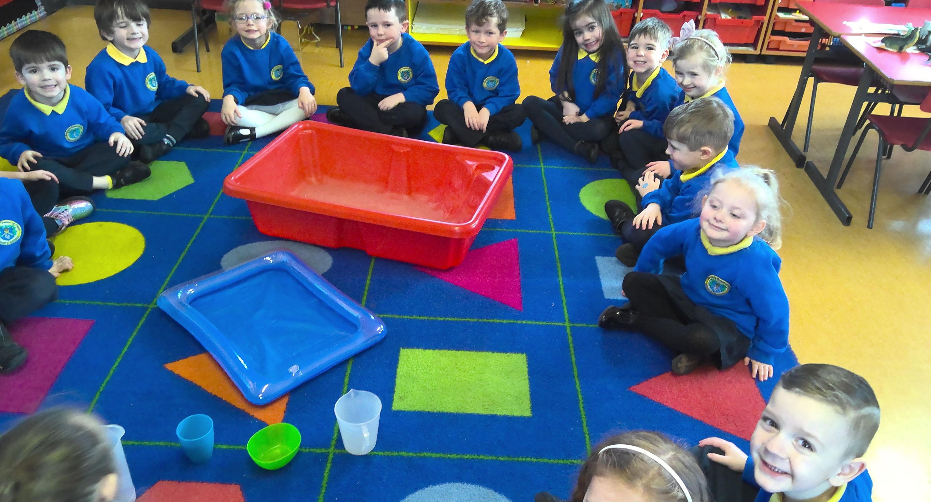 ANNUAL NUMBER DAY: Pupils from Our Lady Queen of Peace Primary School in Dunmurry, celebrating NSPCC Number Day.