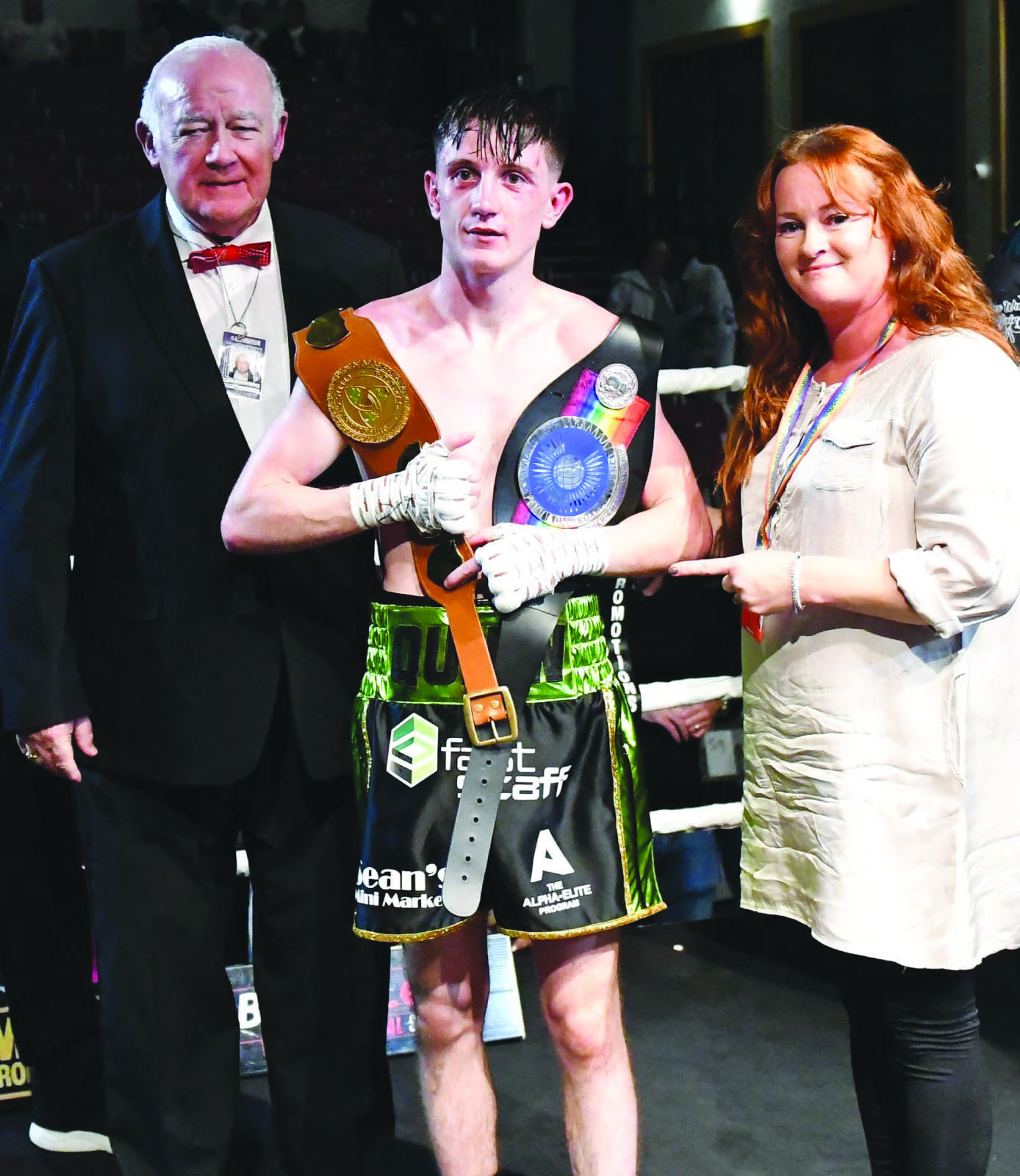 Beechmount’s Conor Quinn claimed the Celtic and Commonwealth Silver flyweight titles last time out