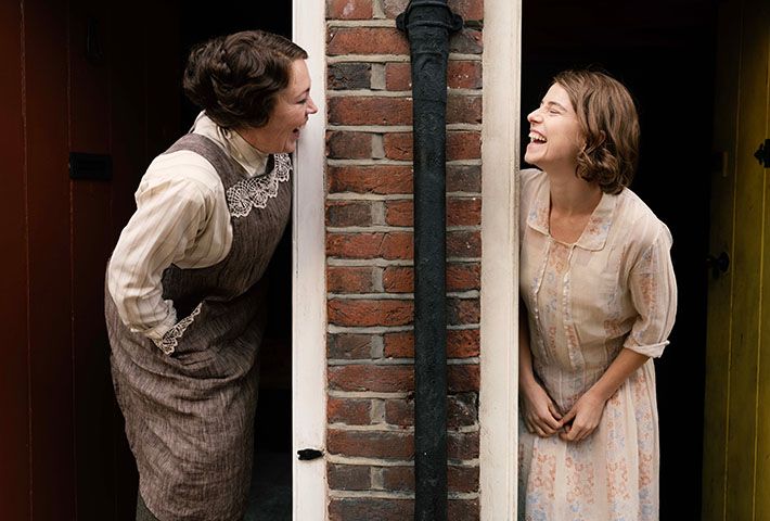 CHEMISTRY: Olivia Coleman and Jessie Buckley are in fine form as ill-matched neighbours in Wicked Little Letters