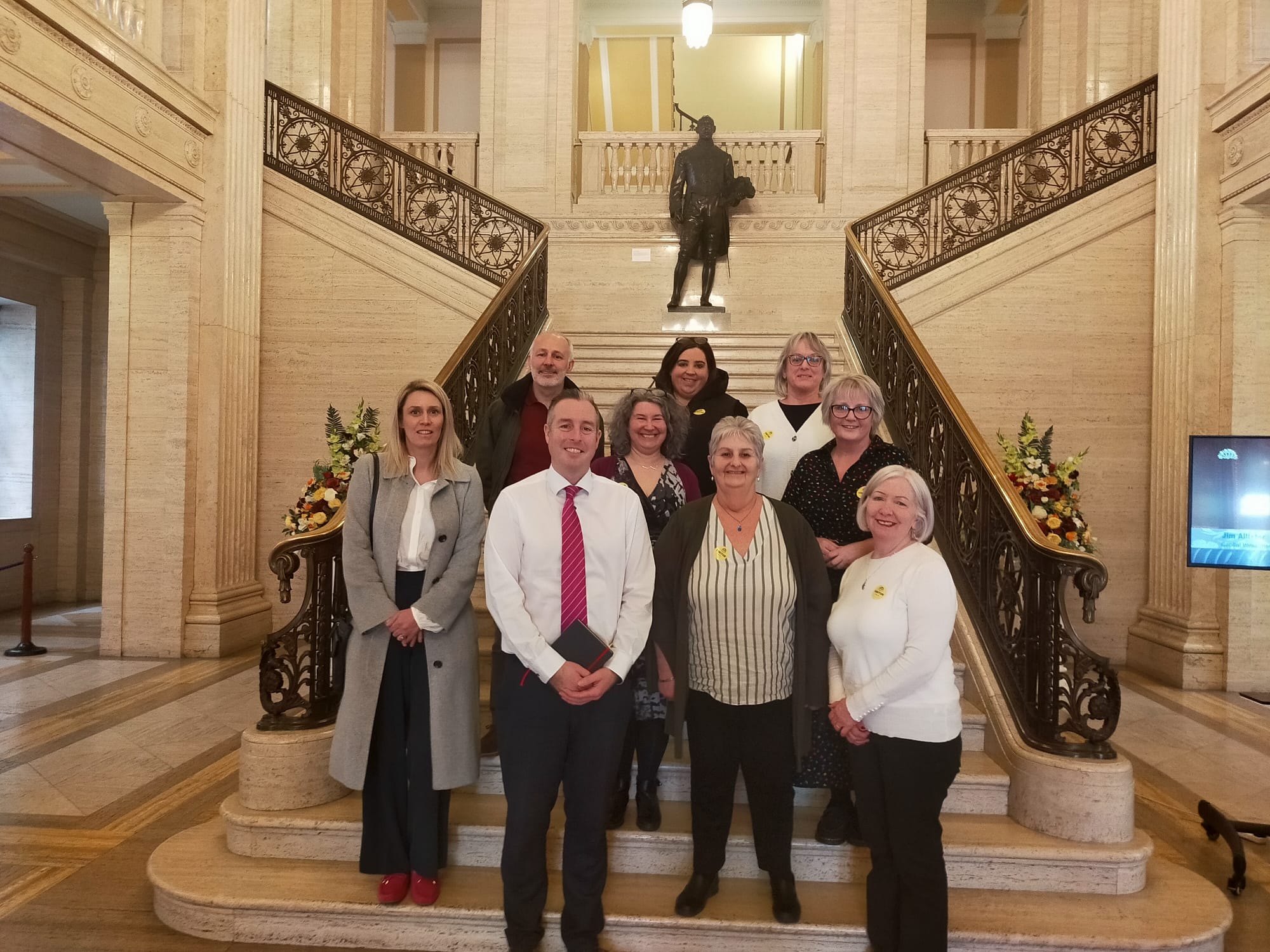 MEETING: Sure Start representatives with Education Minister Paul Givan at Stormont
