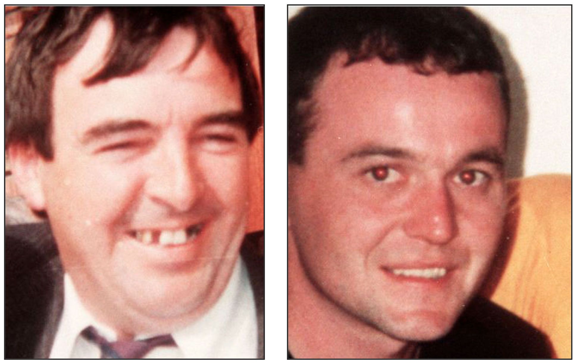 MURDERED: Eamon Fox and Gary Convie were murdered in 1994