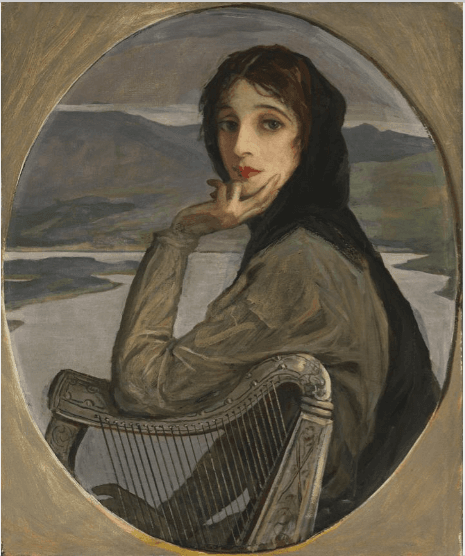 MUSE: Sir John Lavery\'s painting of his wife, Lady Hazel Lavery, served as the inspiration for the Mother Ireland/Kathleen Ní Houlihan image on Irish banknotes