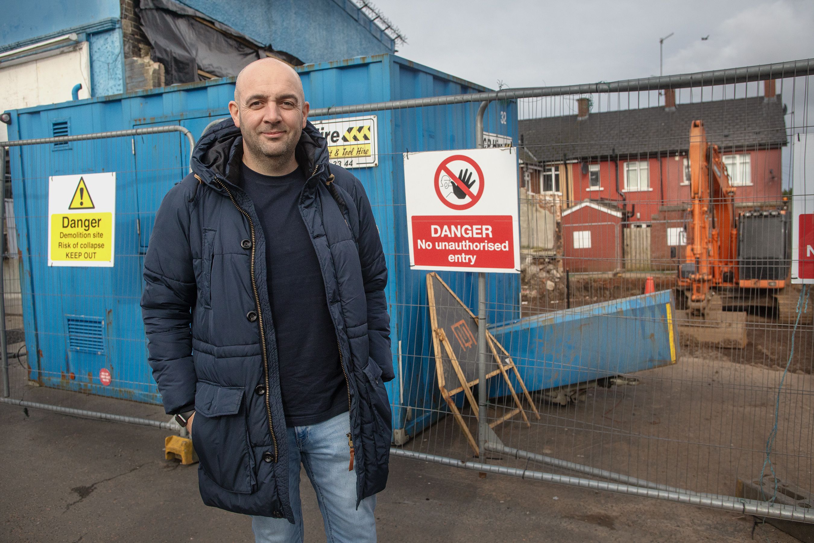 PLANS: Thomas Turley, Director of AYE, at the site on the Crumlin Road for the new community hub