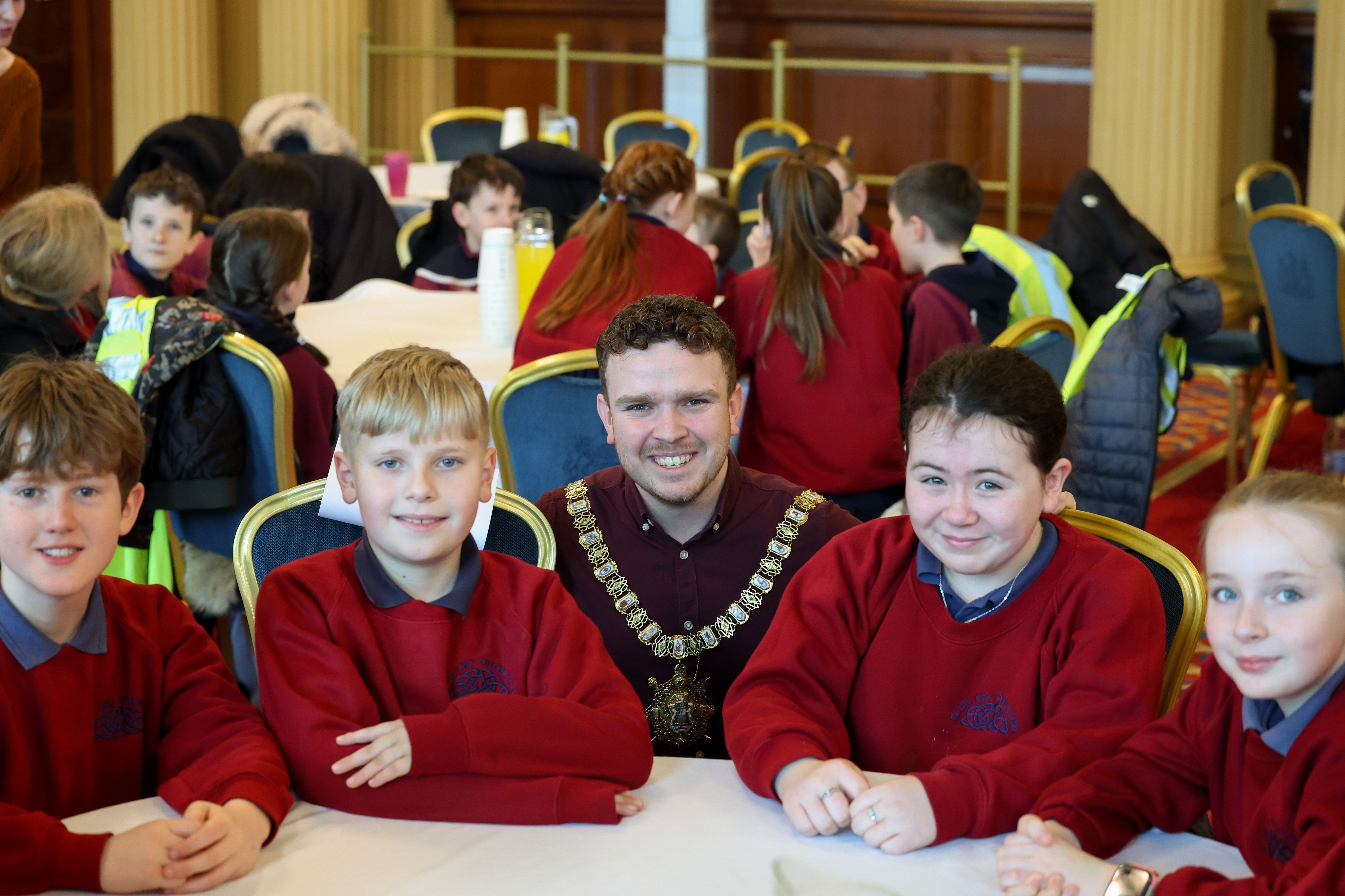 IRISH LANGUAGE FESTIVAL: School pupils were special guests at an event in City Hall to celebrate Seachtain na Gaeilge 