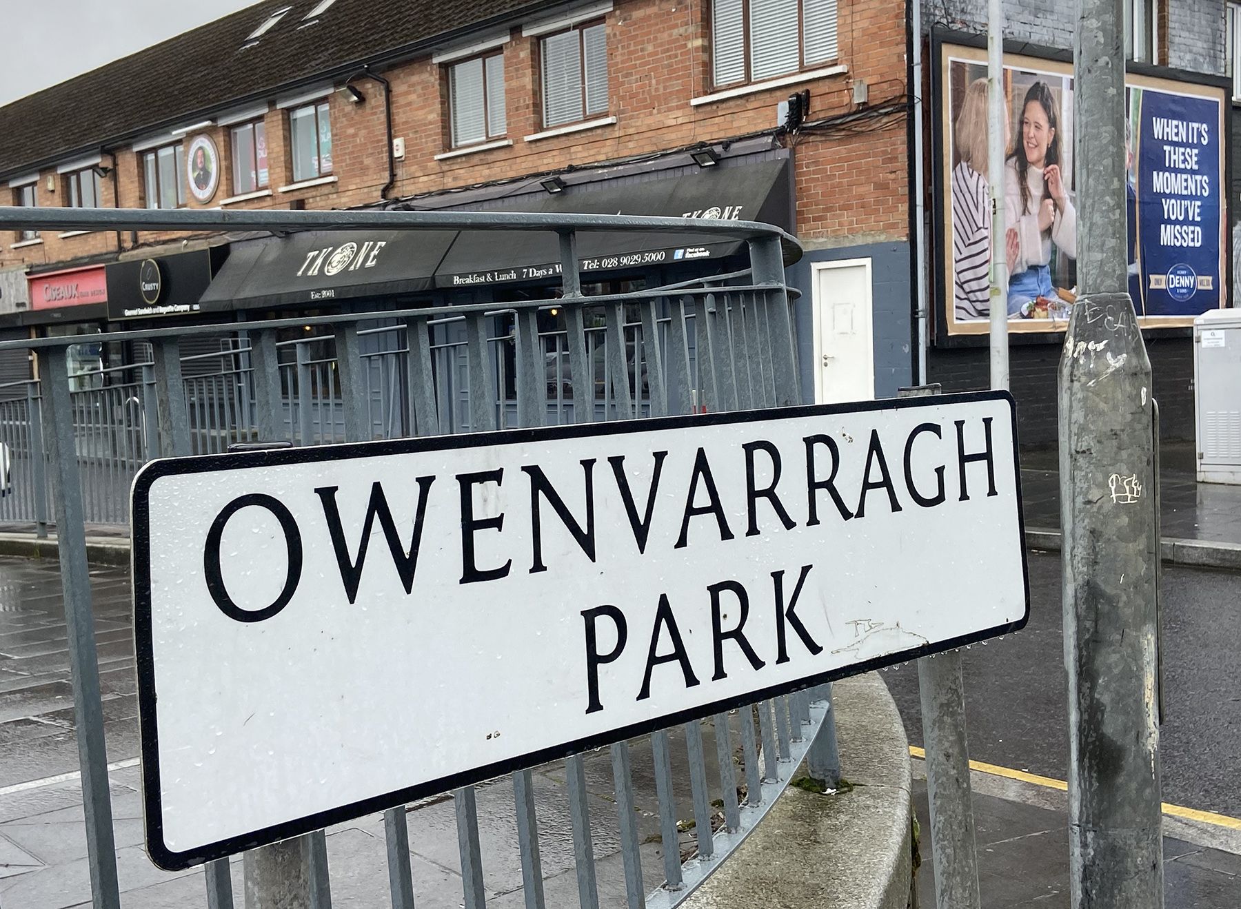 IRISH SIGN INCOMING: Owenvarragh Park in Andersonstown