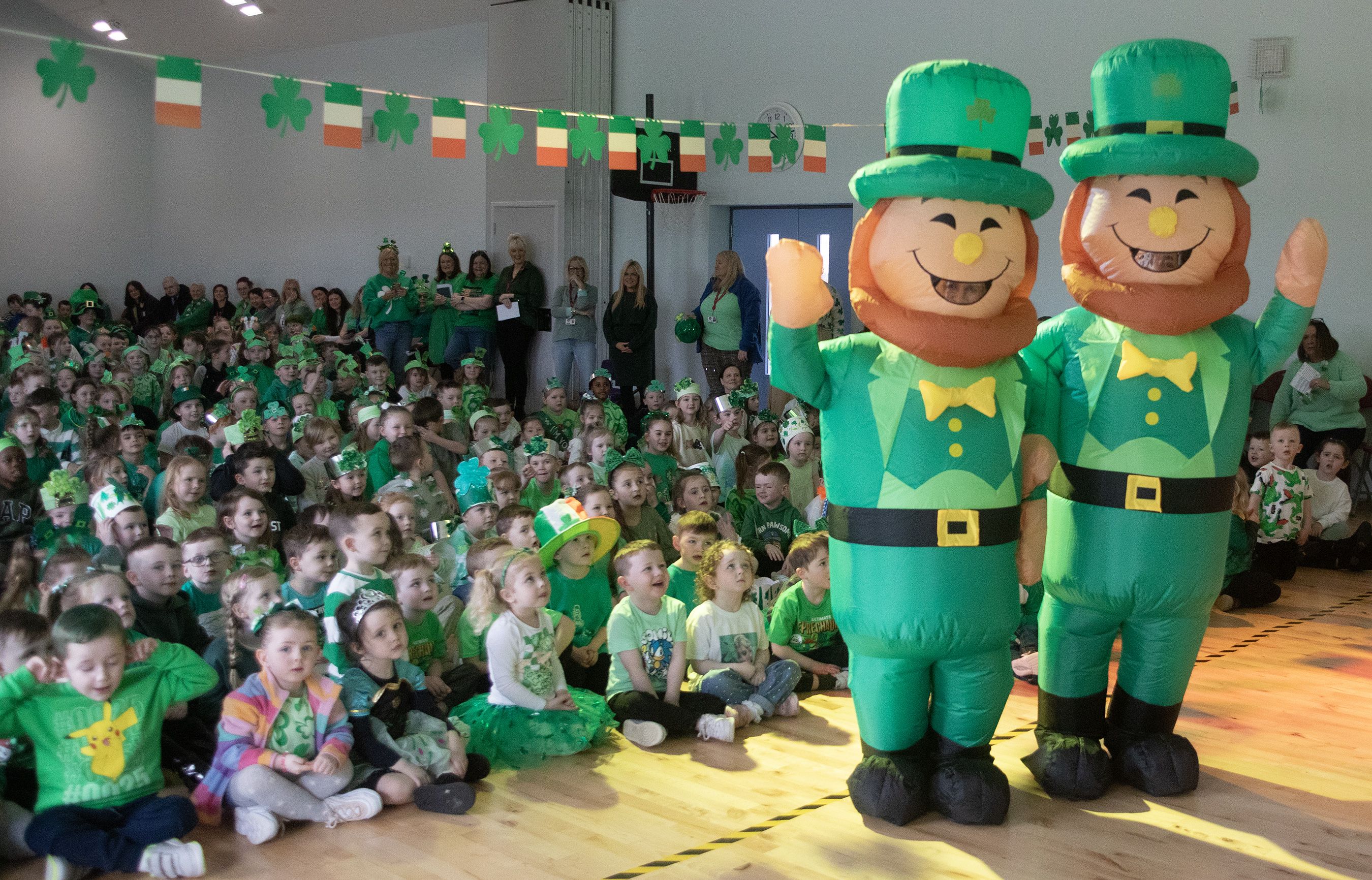 GOING GREEN: Children from Holy Evangelists\' celebrated St Patrick\'s Day in style