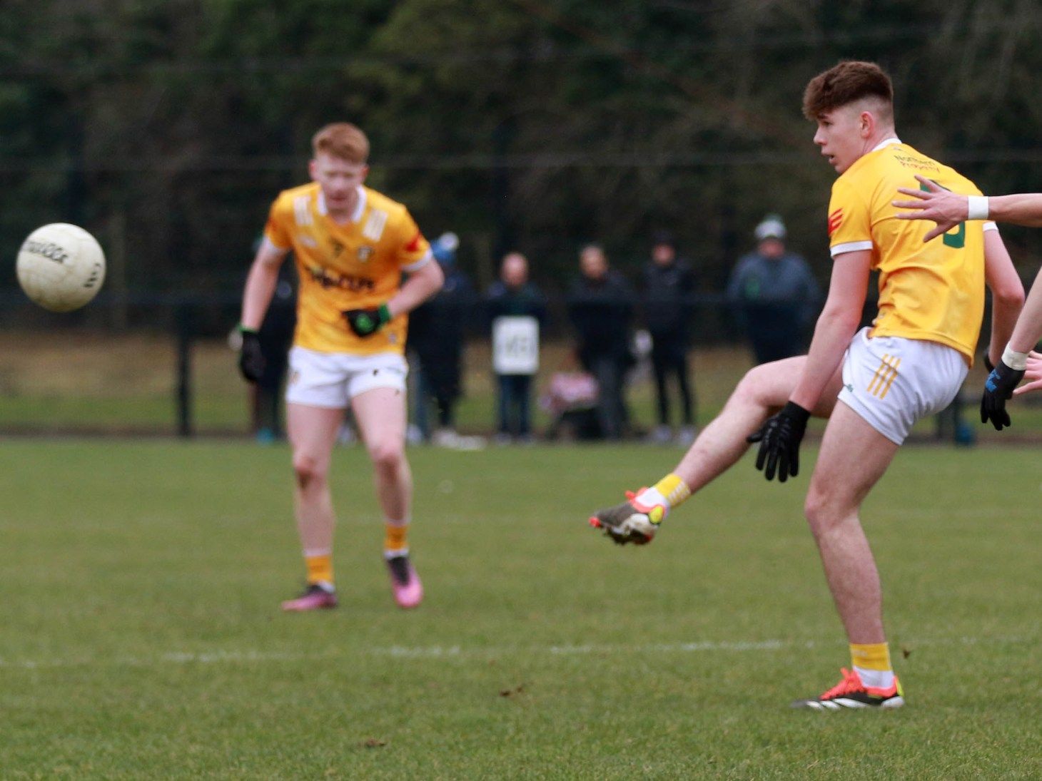 Tom Shivers landed fout points for Antrim on Wednesday 