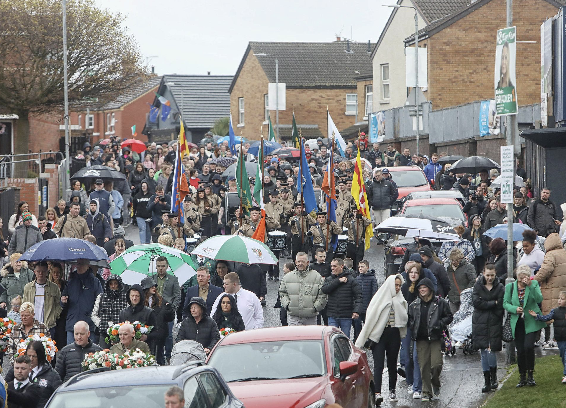 TOGETHER: An Easter parade in Ardoyne last year