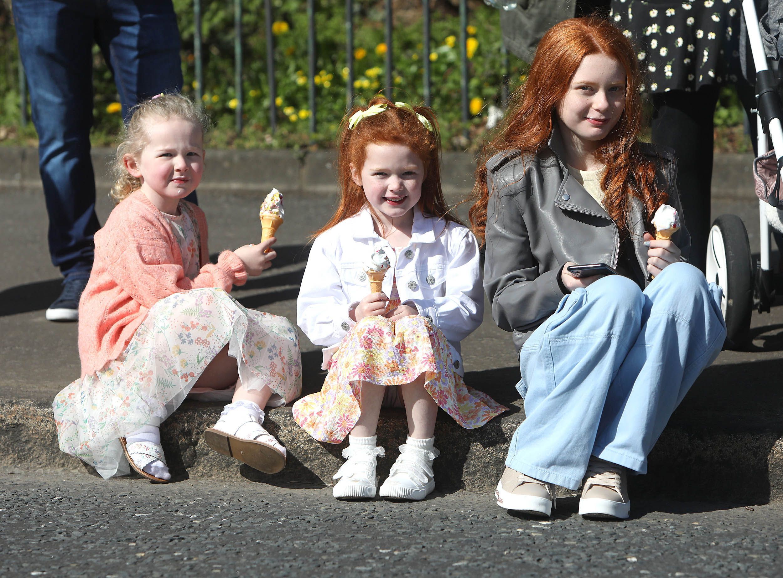 EGG-CELLENT CELEBRATION: Watching the Easter Parade on the Falls Road on Sunday