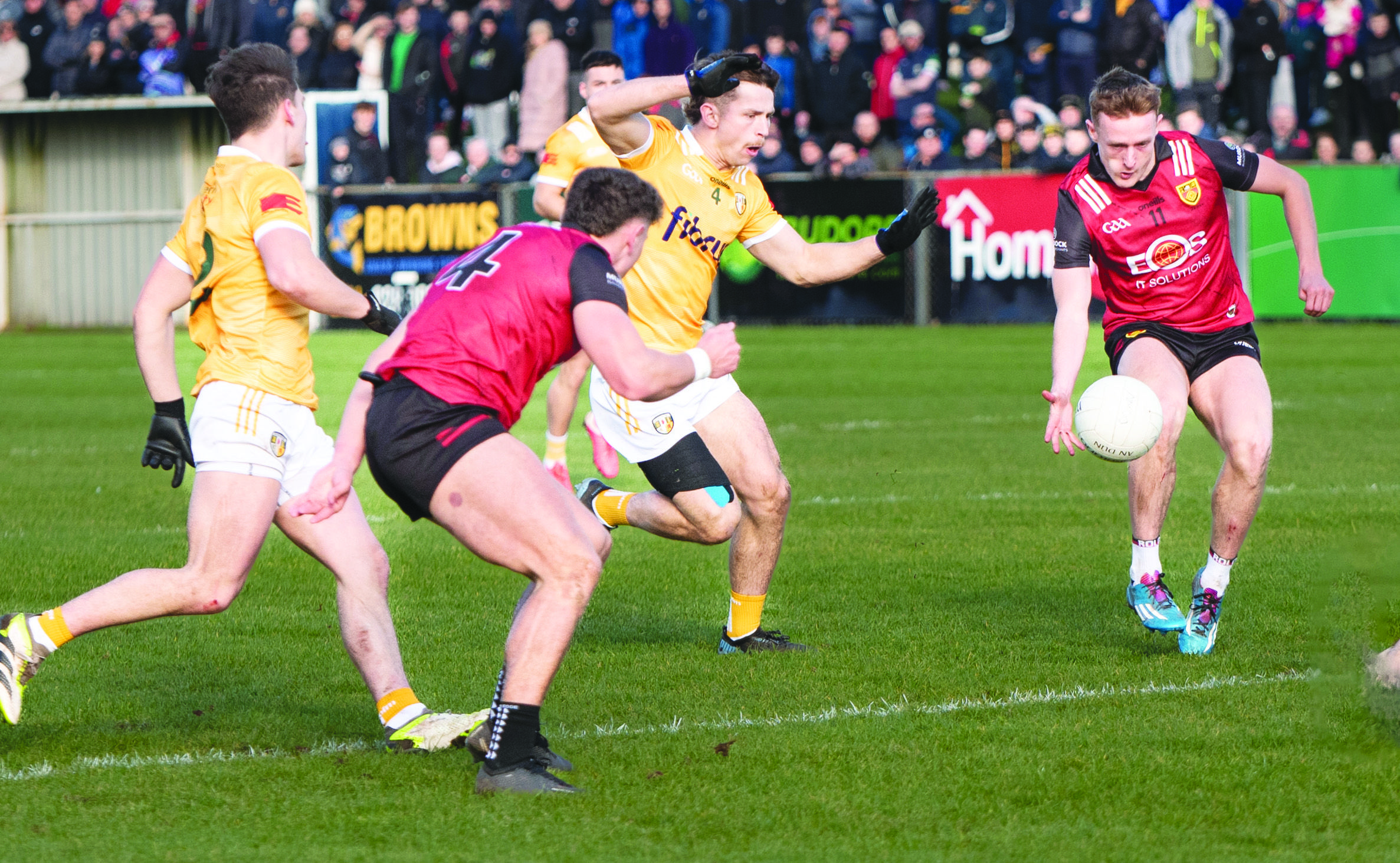 Down proved too strong when they sides met at Corrigan Park in February, but this weekend in Newry may be a different type of game with Antrim’s injury list not quite as severe