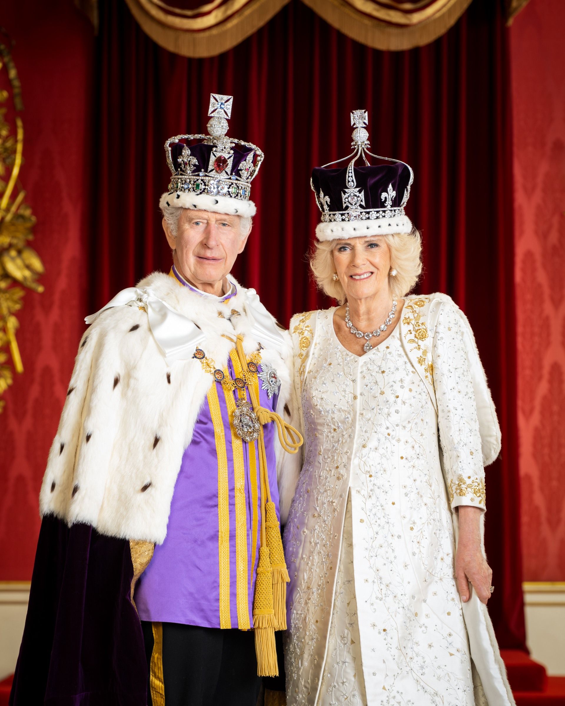 MONARCH: King Charles and Queen Camilla in their first official portrait