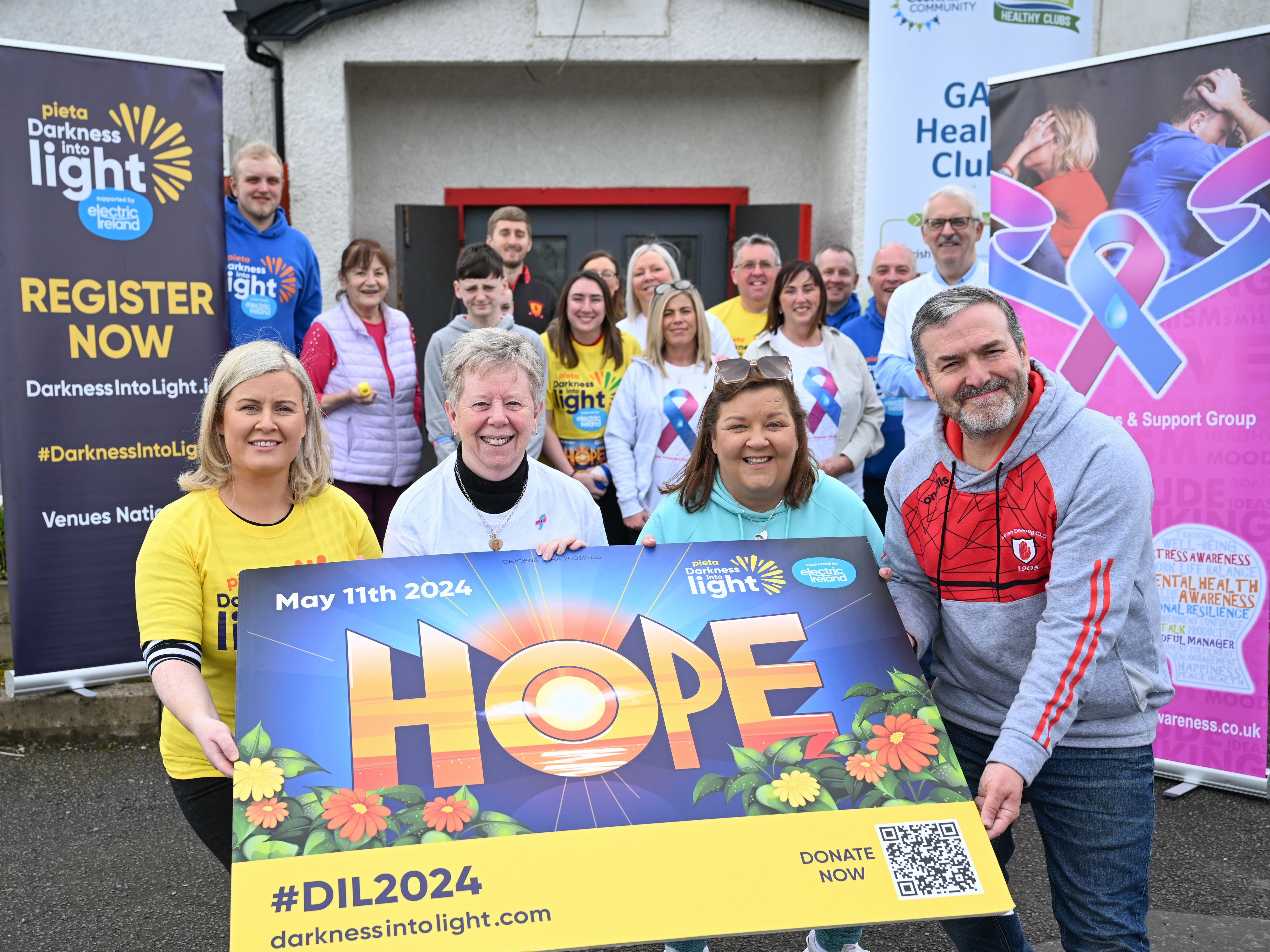 GREAT CAUSE: Emma Murphy ( Pieta), Esther Meighan (Suicide Awareness Support Group), Margaret Walker (Suicide Awareness Support Group) and Michale Boyle (Lámh Dhearg)