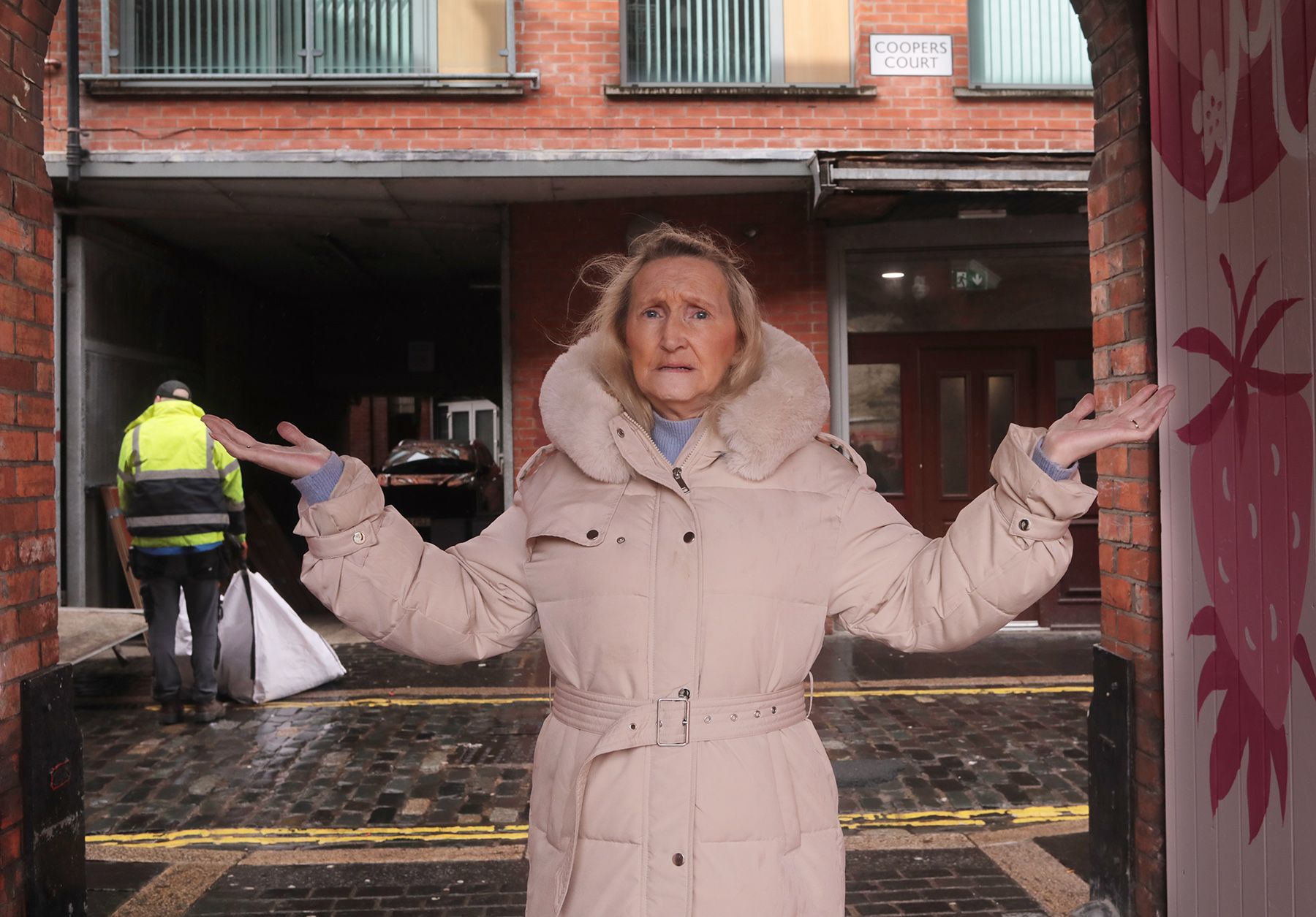 TOLD TO VACATE: Agnes McCullough outside the Coopers Court complex in Hill Street