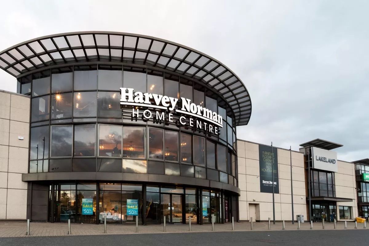 SALE: Harvey Norman\'s flagship store on the Boucher Road