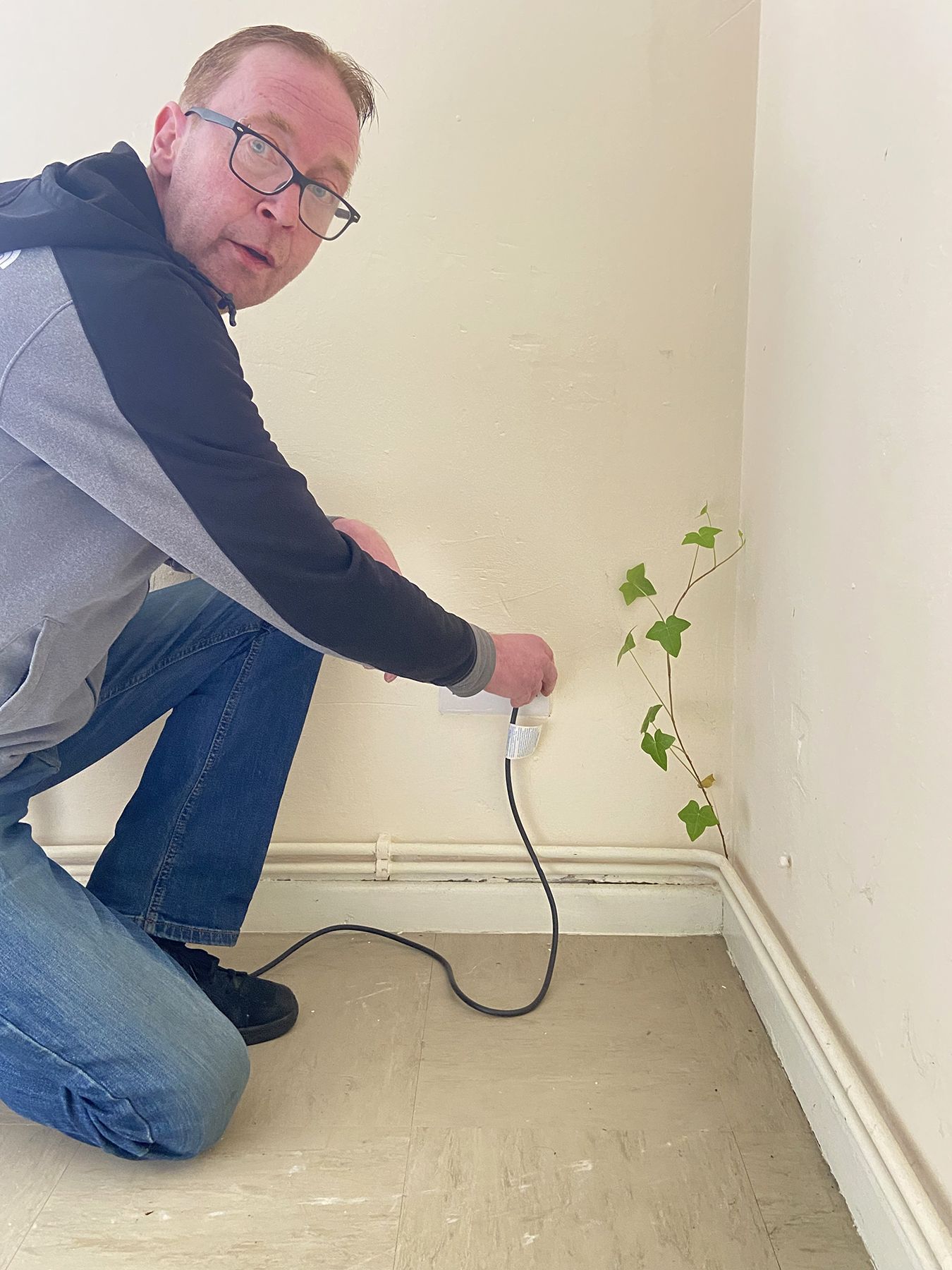 INVESTIGATION: Vegetation has taken root in Terry\'s room due to the damp on his walls 