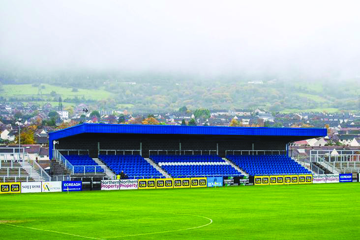 Corrigan Park has been upgraded with a modern stand and terracing in recent years