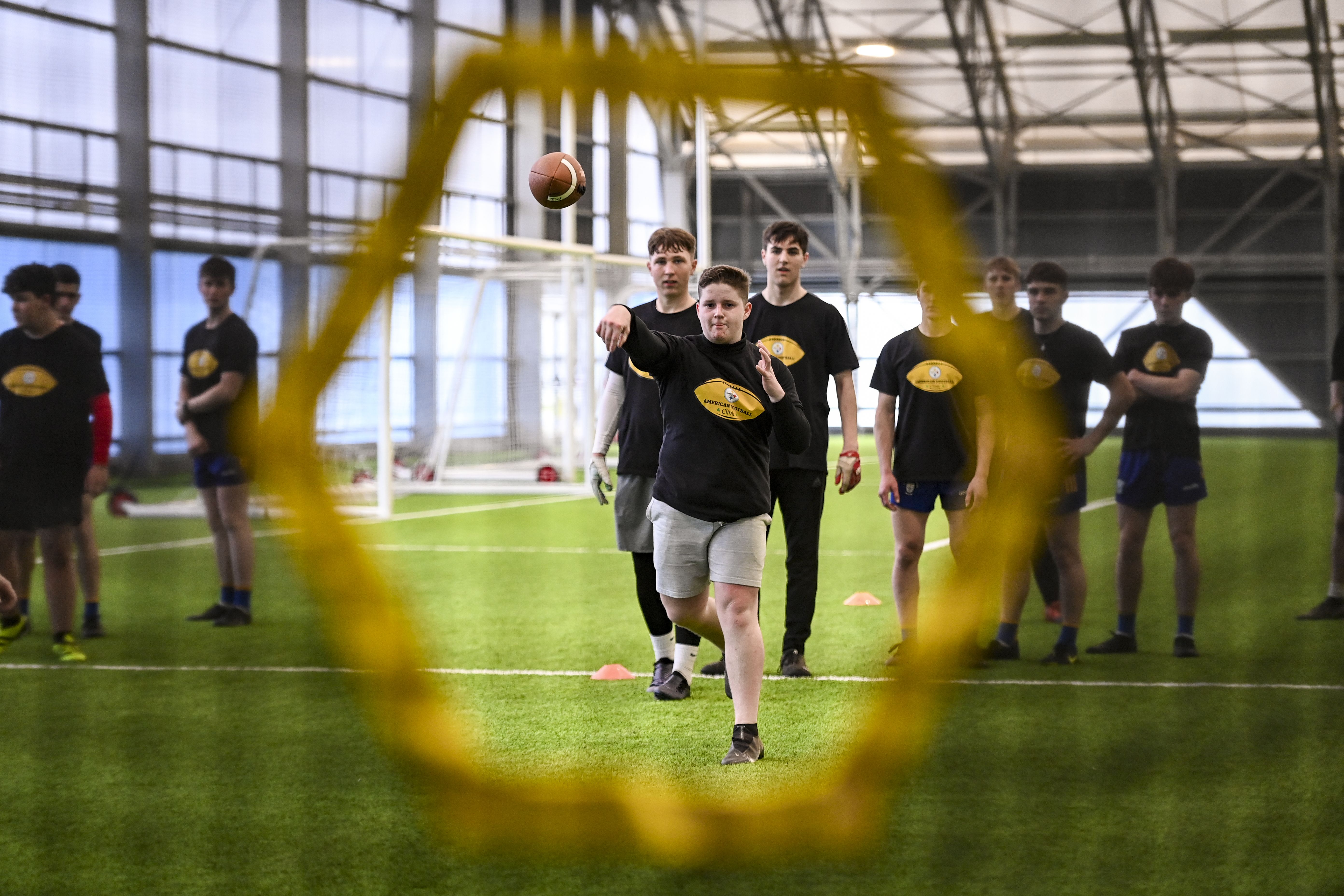 Aspiring players between the ages of 9 and 18 will be put through their paces by current Steelers and American Football Ireland coaches