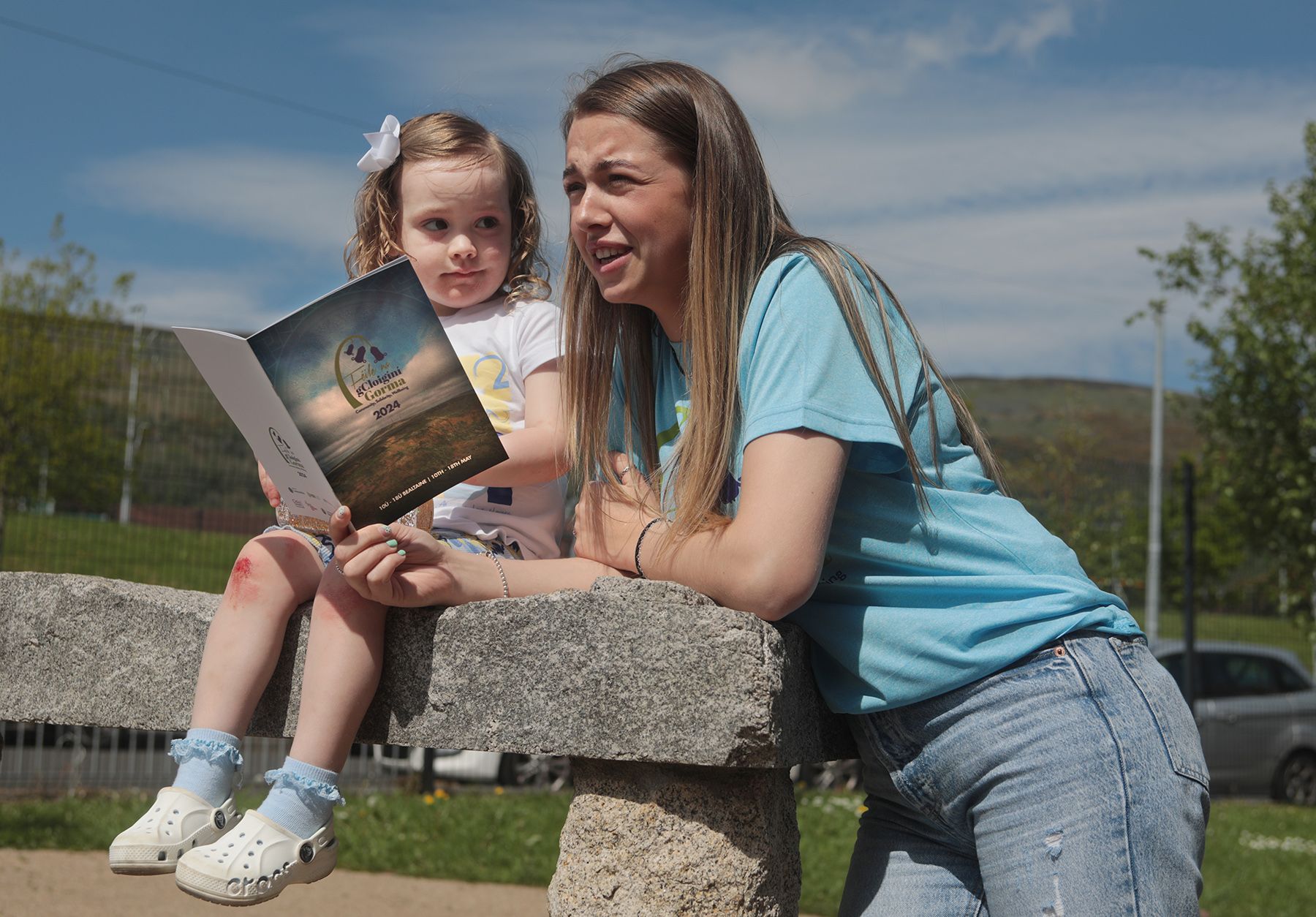 FAMILY FUN: Thea Smith and Caitlin Armstrong check out this week\'s programme