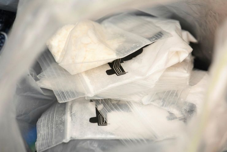  DRUGS: An image of the cocaine seized from the home address of Mr Mulholland