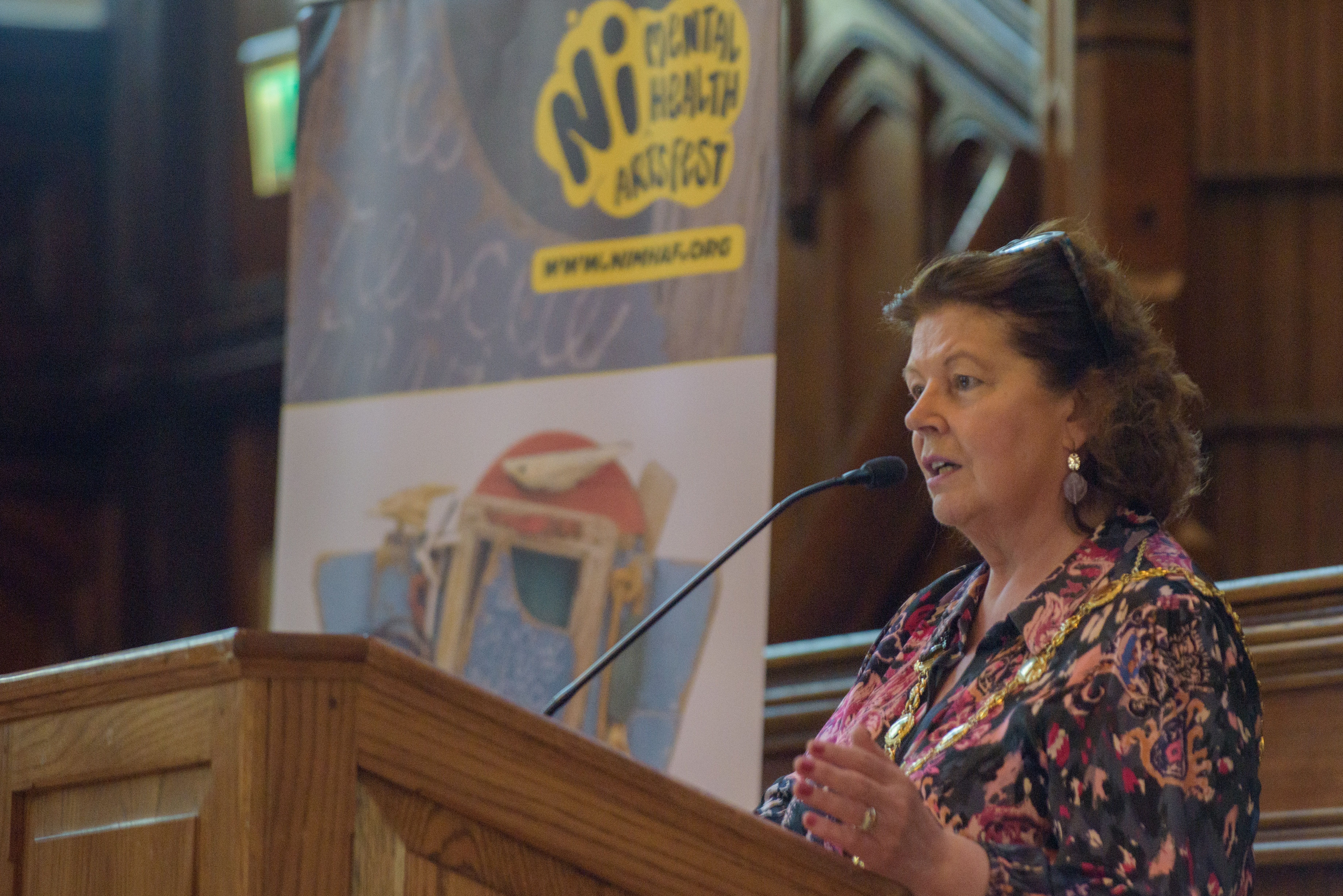 SYMPOSIUM: Mayor of Derry and Strabane District Council Patricia Logue launches the festival