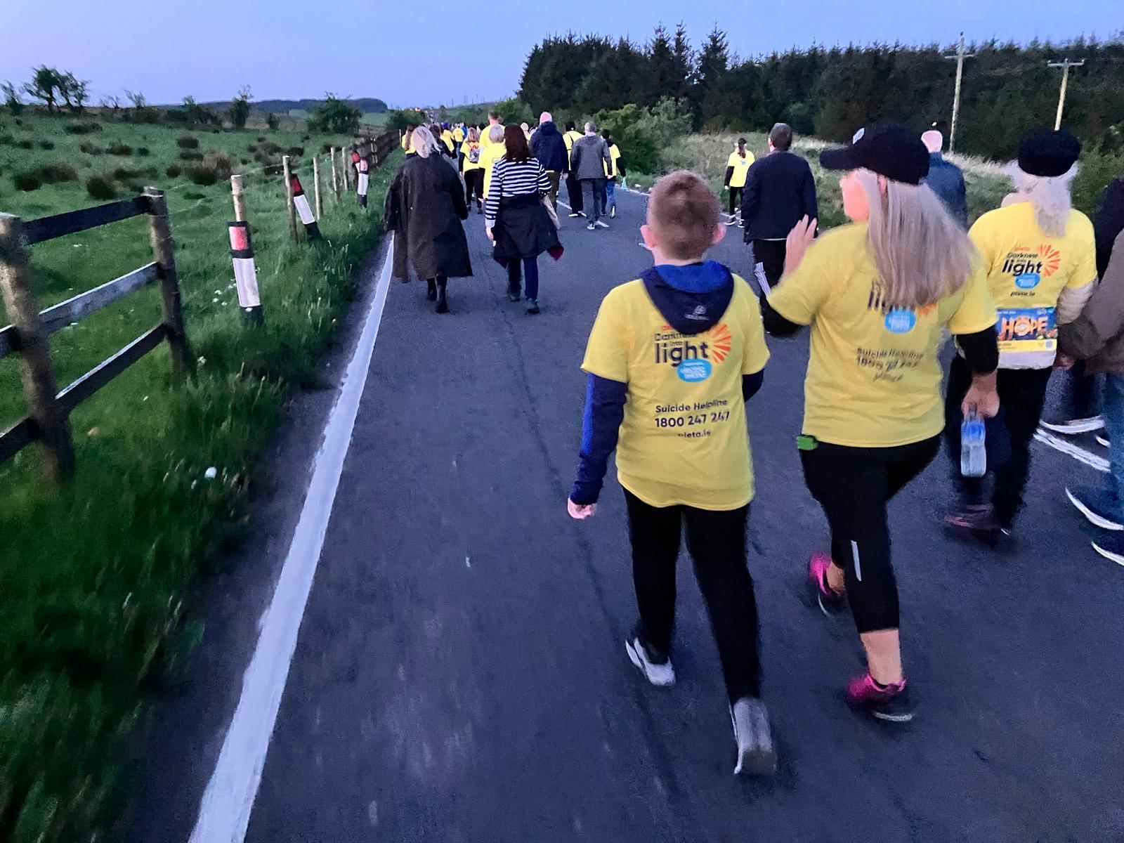 ANNUAL EVENT: Darkness into Light walk in Hannahstown