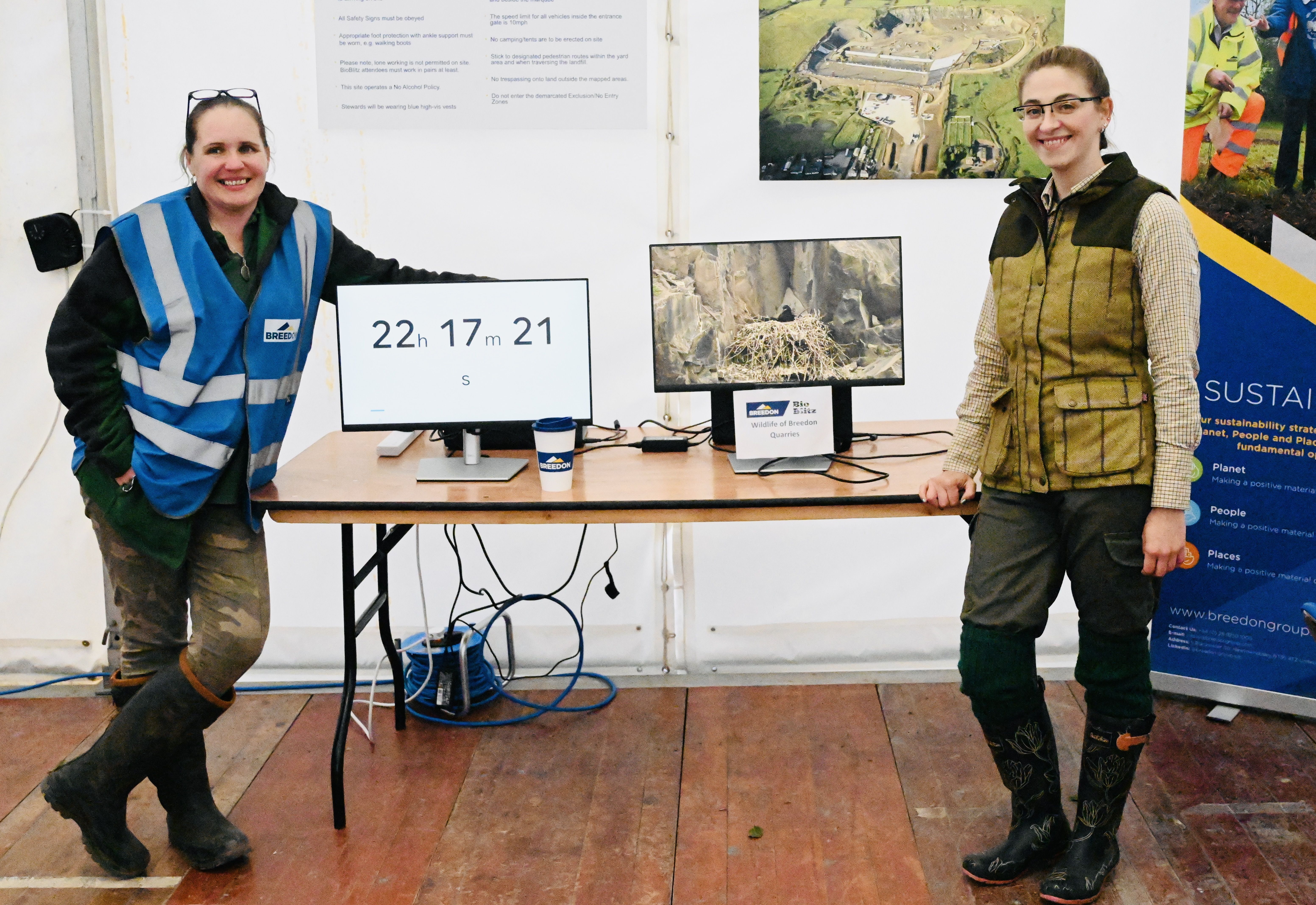 LEARNING CURVE: Bird enthusiasts Debbie Nelson (left) and Emer Morrison
