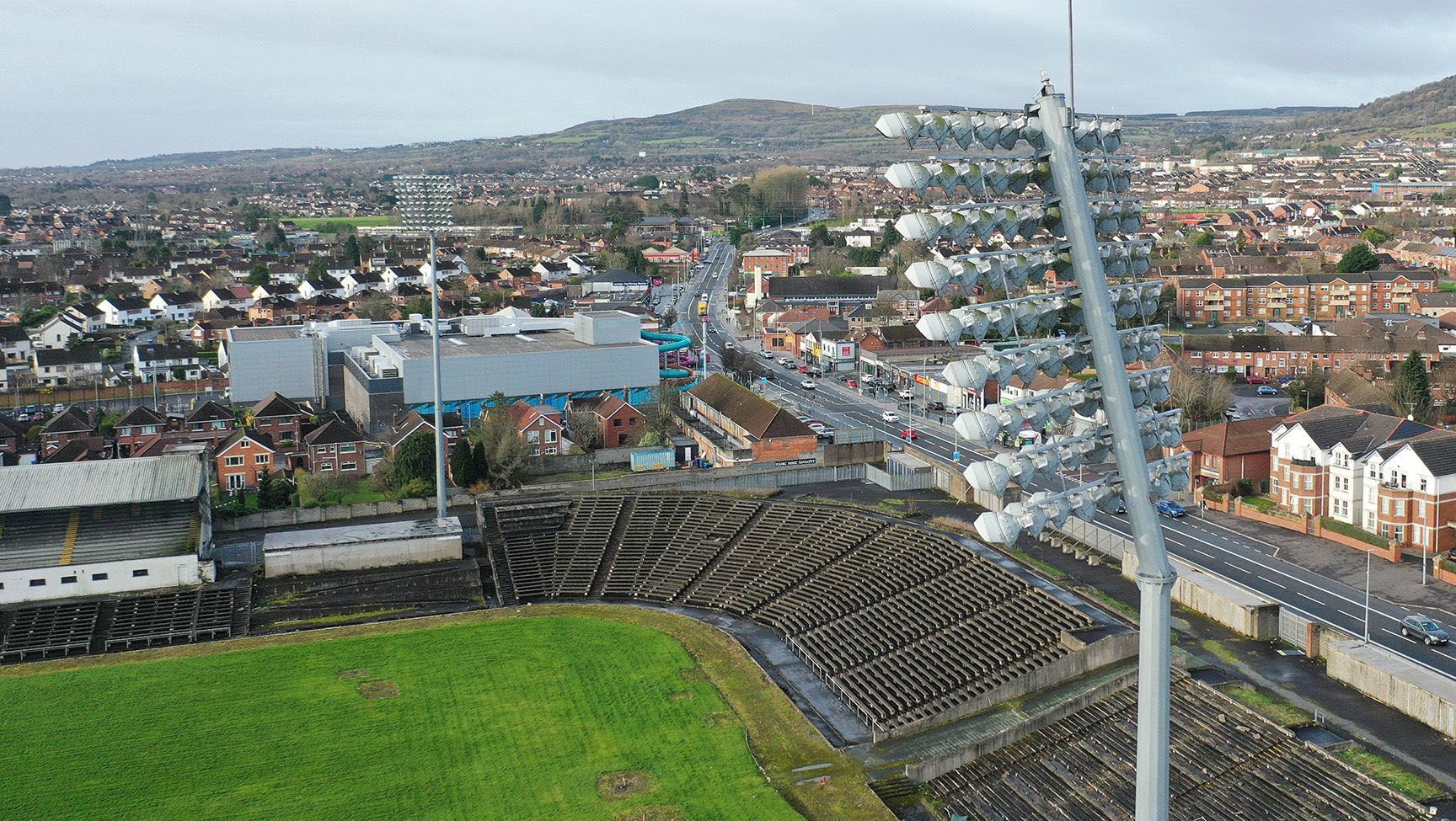 FUNDING CONCERNS: Casement Park still sits idle on the Andersonstown Road