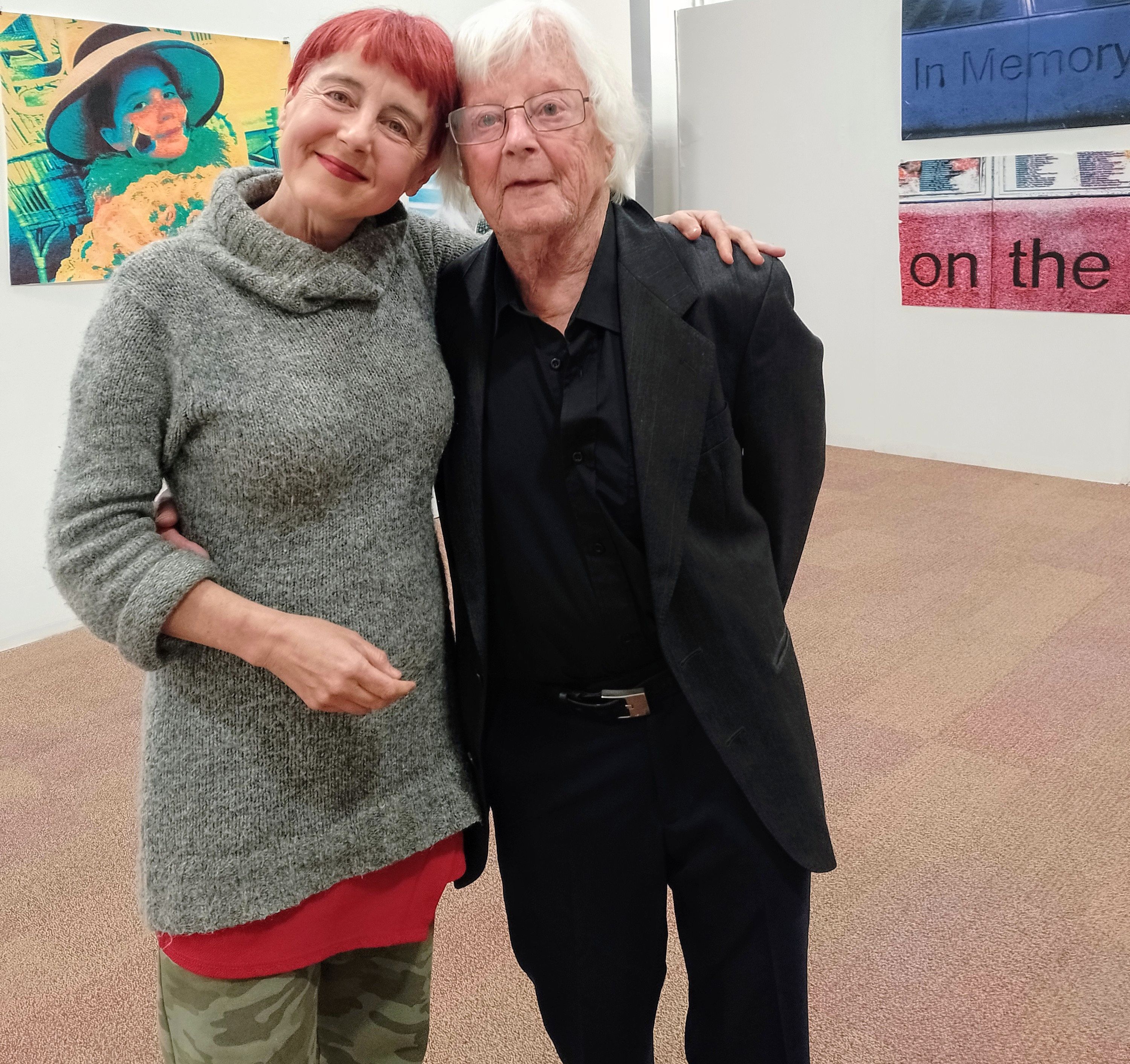 EXHIBITIONS: Lise McGreevy with fellow artist Jack Packenham